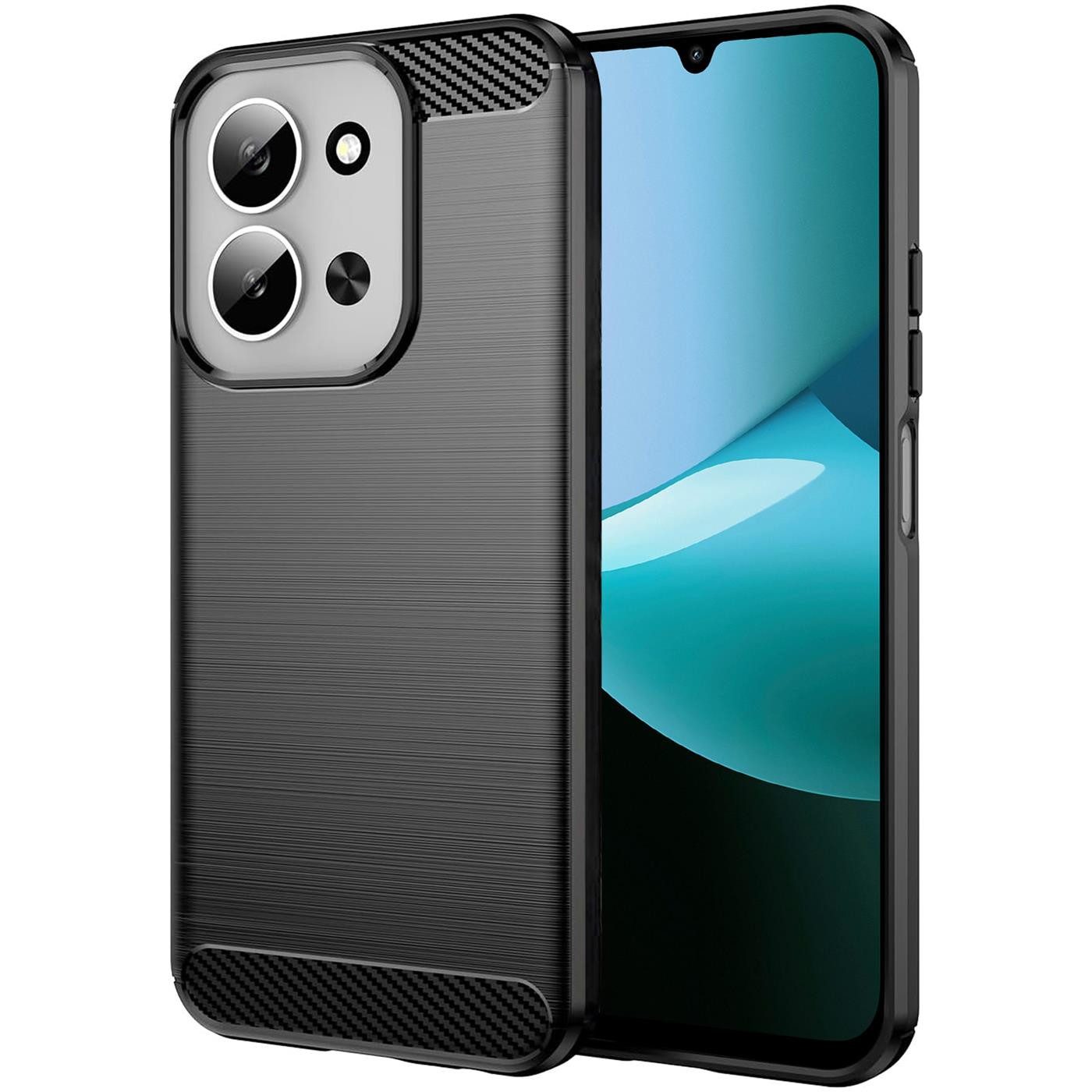CoolGadget Handyhülle Carbon Handy Hülle für Xiaomi Redmi 15C 5G 6,9 Zoll, robuste Telefonhülle Case Schutzhülle für Xiaomi Redmi 15C Hülle