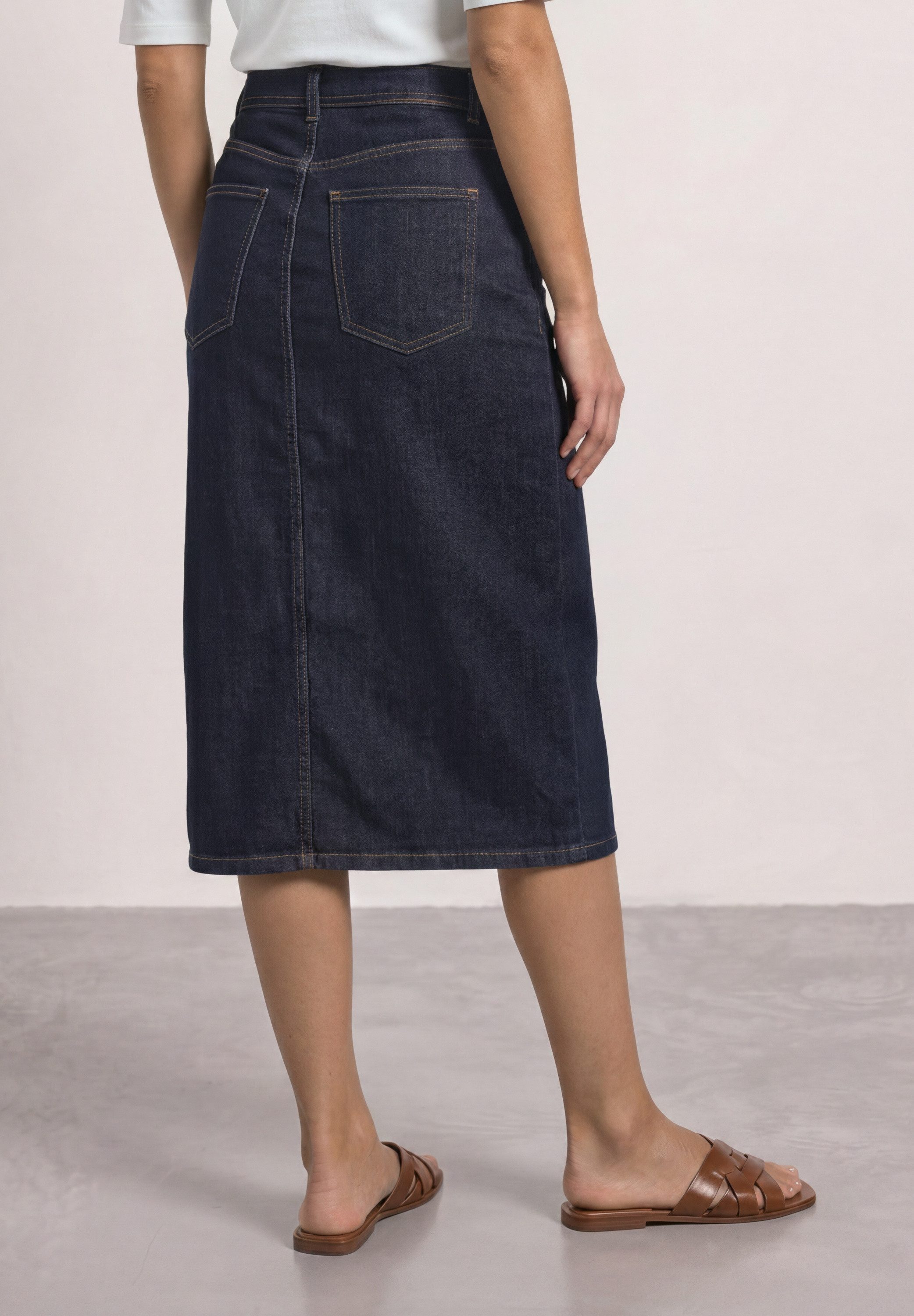 STREET ONE Jeansrock High Waist