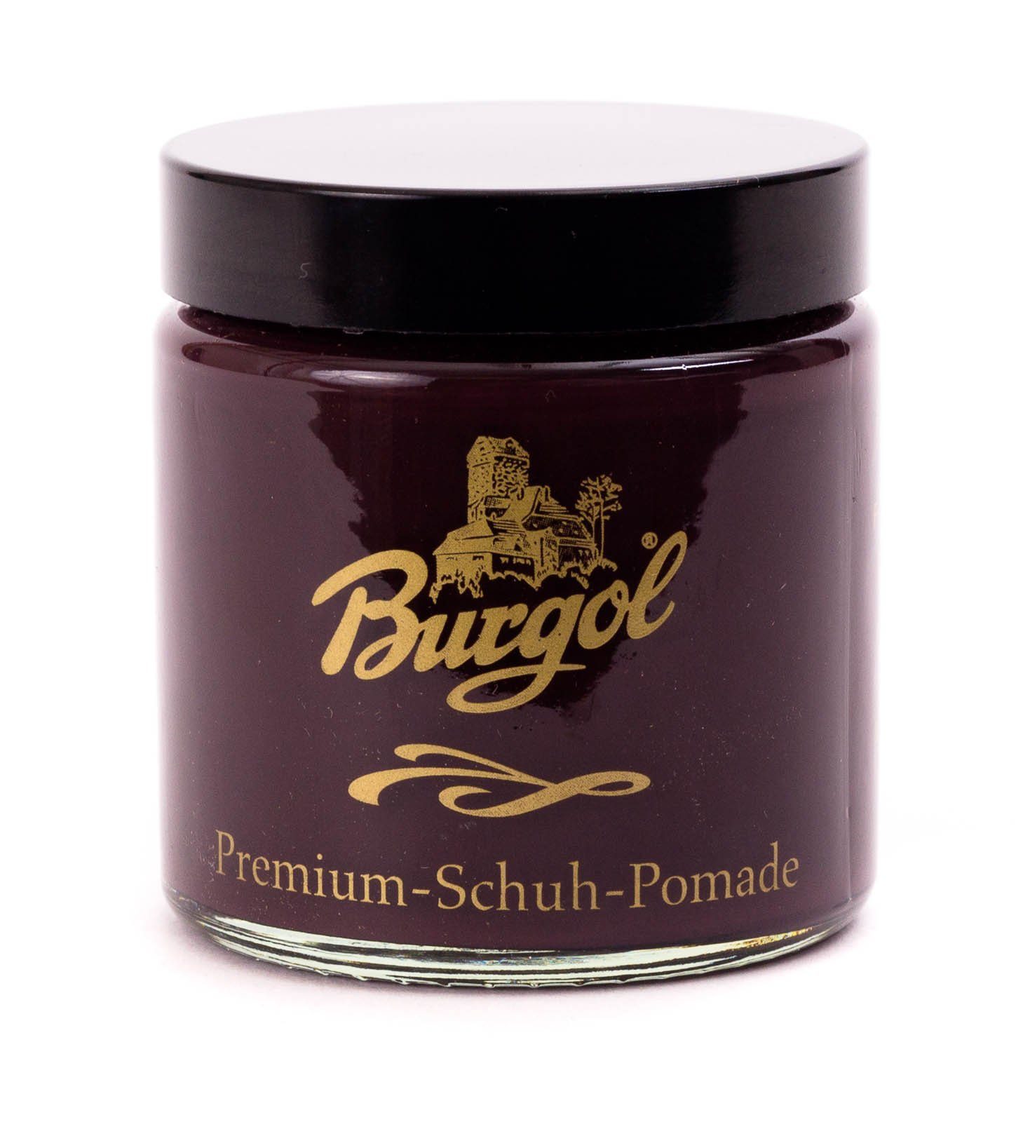 Burgol Reinigungsbürste BURGOL Premium Schuh Pomade 100ml BORDEAUX