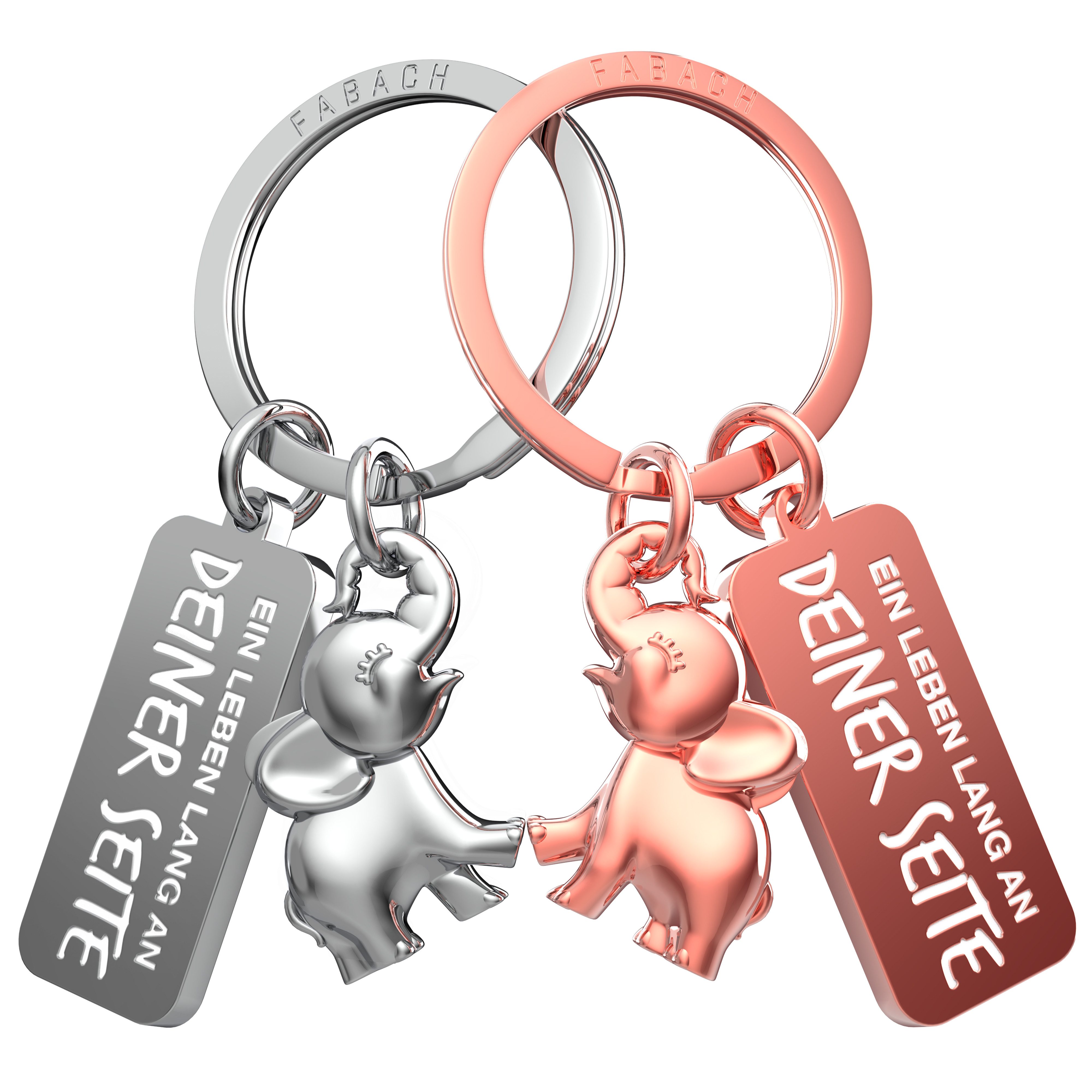 FABACH Schlüsselanhänger Set Partneranhänger Jumbo - Elefant Schlüsselanhän günstig online kaufen