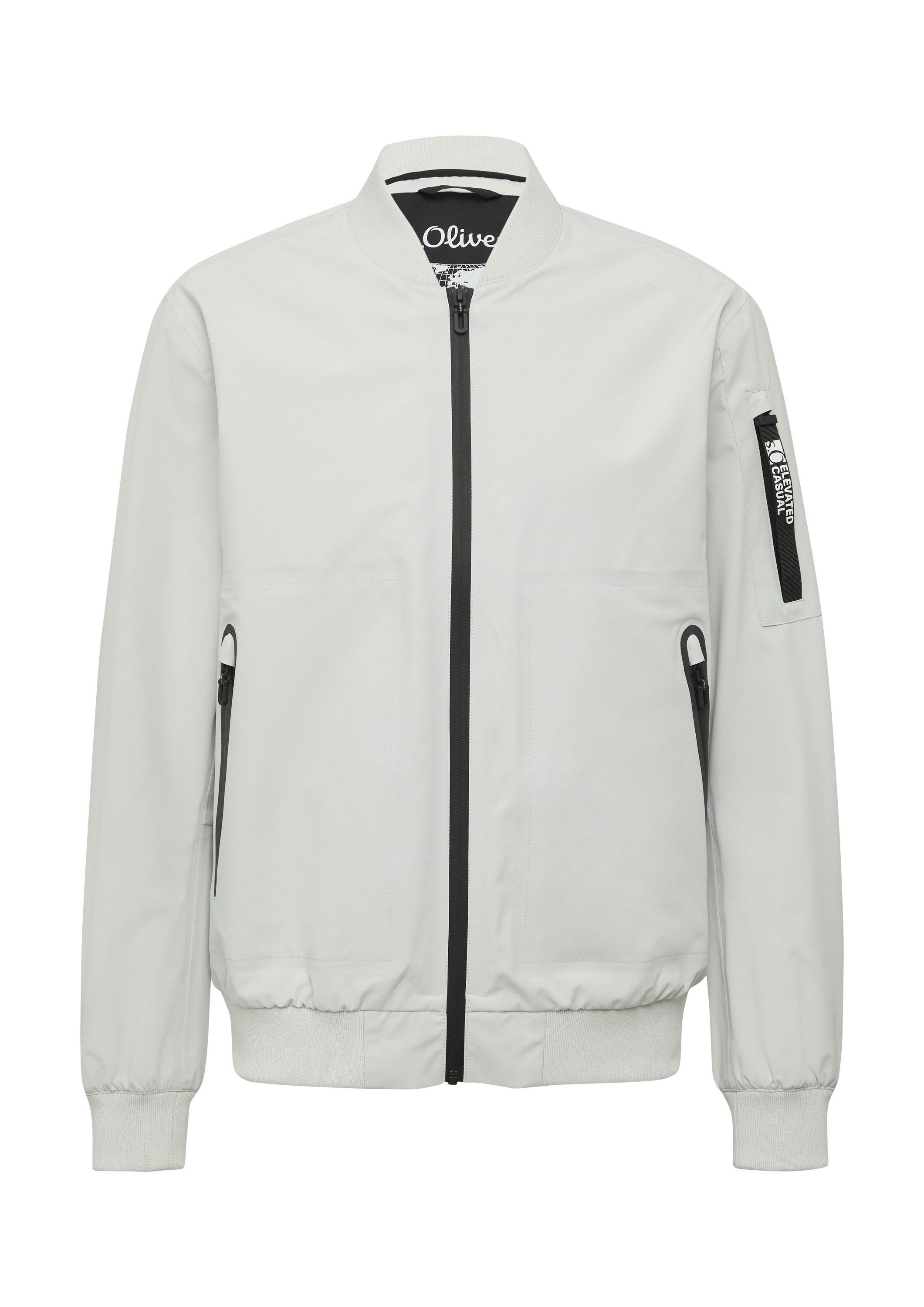 s.Oliver Funktionsjacke Outdoor-Jacke Wasserdichte Bomberjacke mit Ärmel-Detail