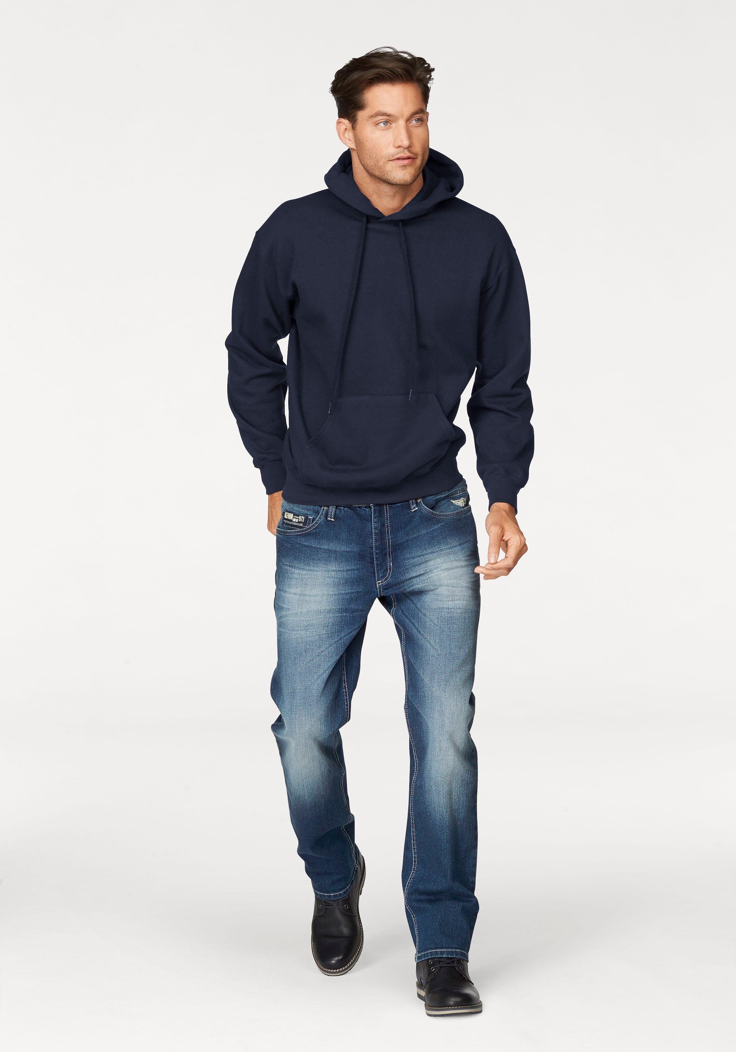 Fruit of the Loom Kapuzensweatshirt mit Kängurutasche – Bild 4 von 5