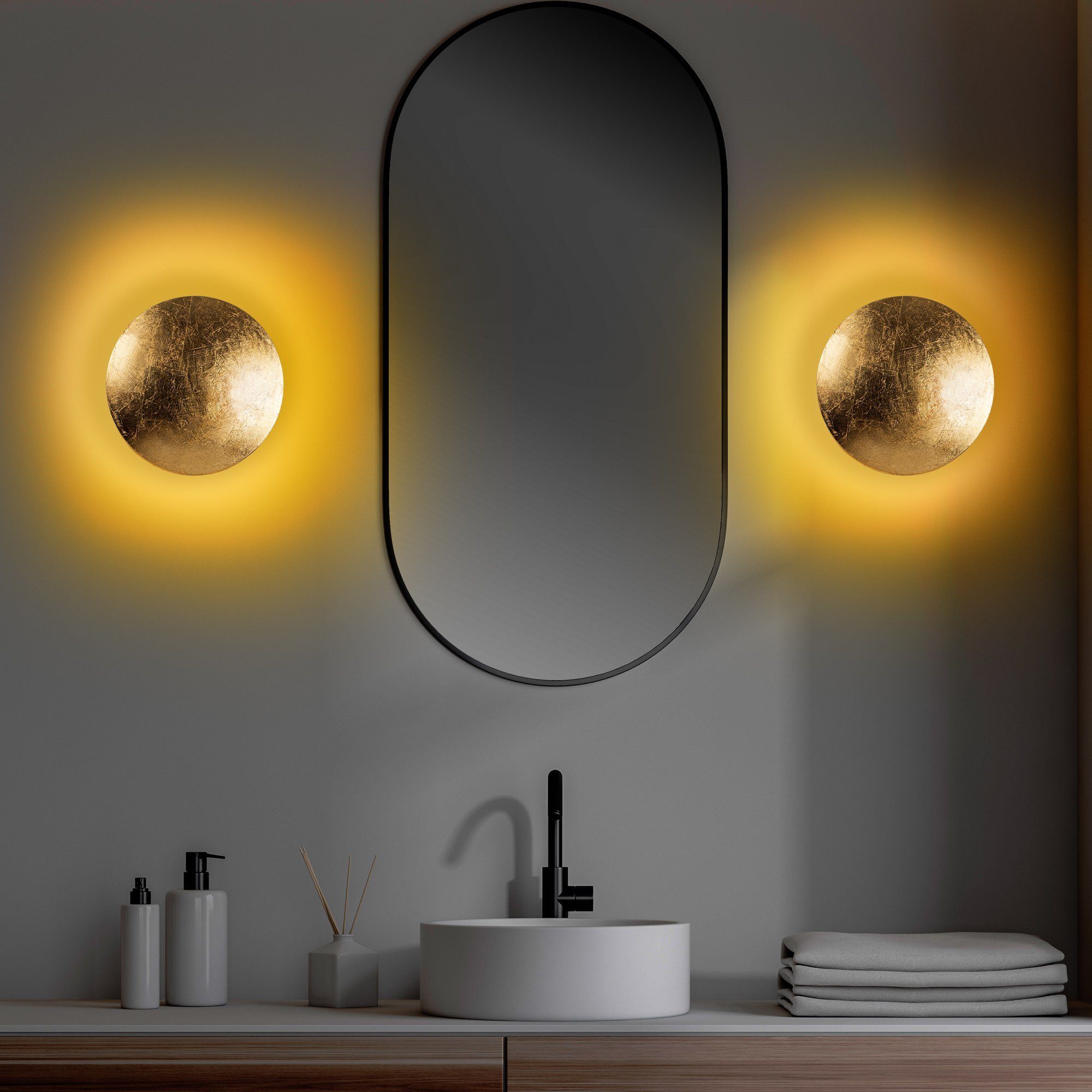 Opviq Wandleuchte METAL BODY, S1546 günstig online kaufen
