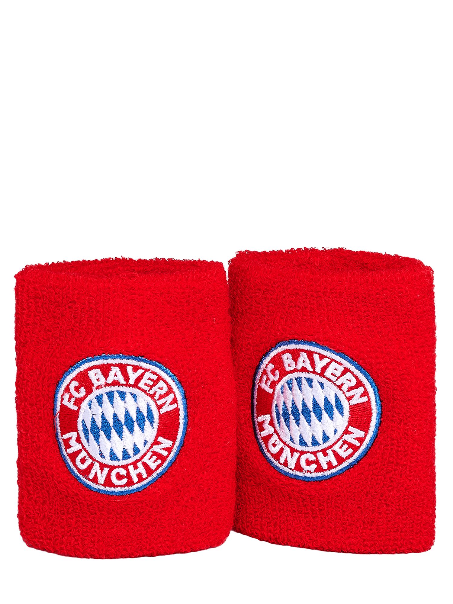 FC Bayern München Schweißband FC Bayern München Schweißband 2er-Set I Handgelenkbänder I Rot