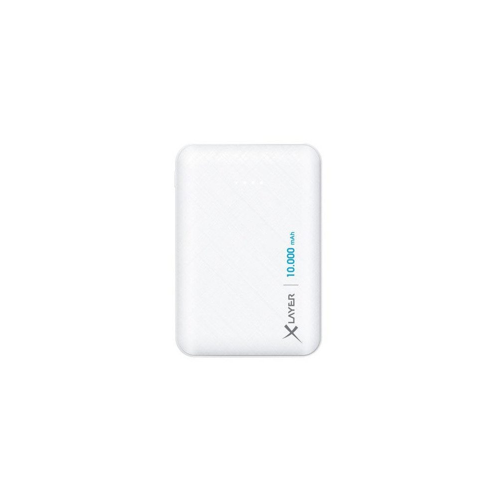 XLAYER XLayer Micro Powerbank 10.000mAh in Weiß. Powerbank XLayer Micro (10.000mAh) Powerbank weiß, Extrastarke Leistung, kompakt wie eine Scheckkarte