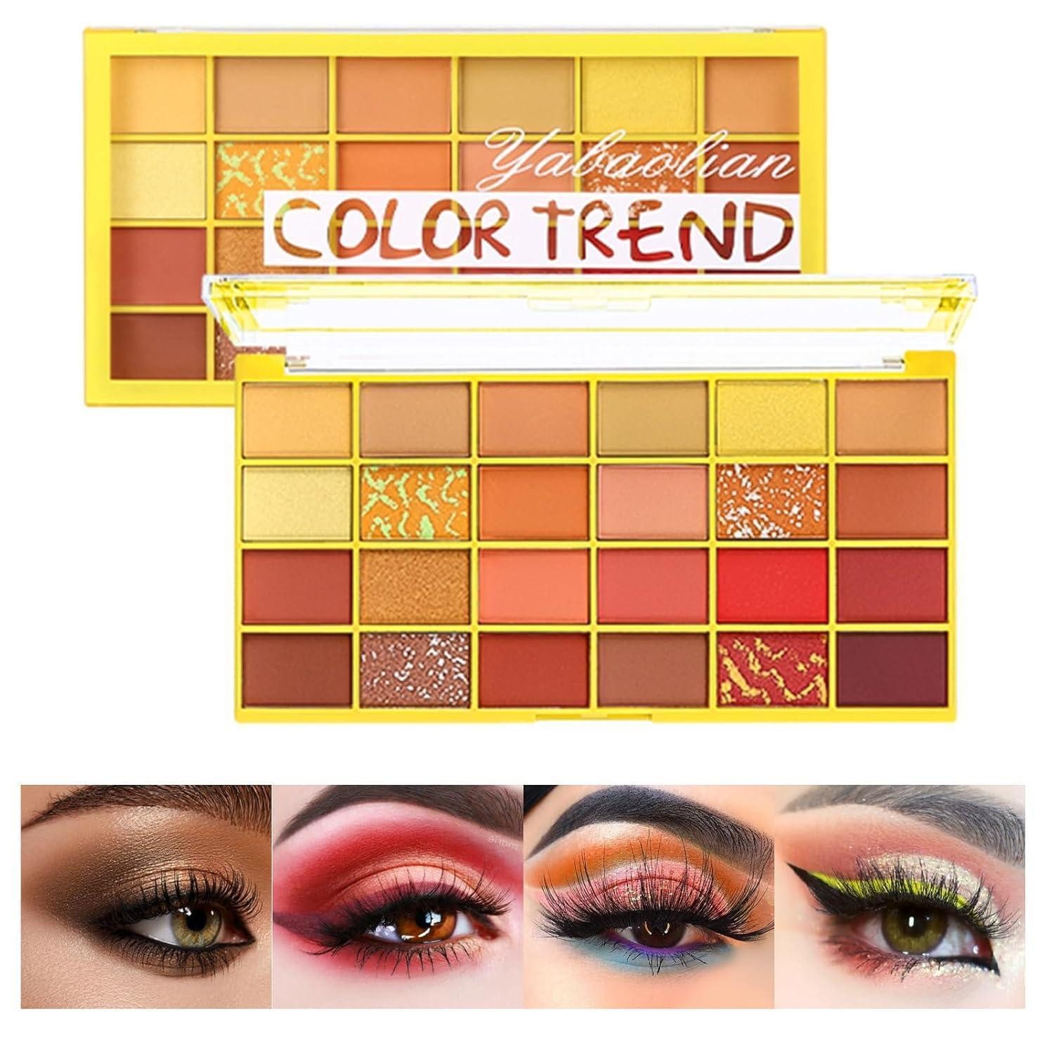 LuxusKollektion Lidschatten-Palette Lidschatten Palette 24 Farben Matt Nudetöne Wasserdicht 02