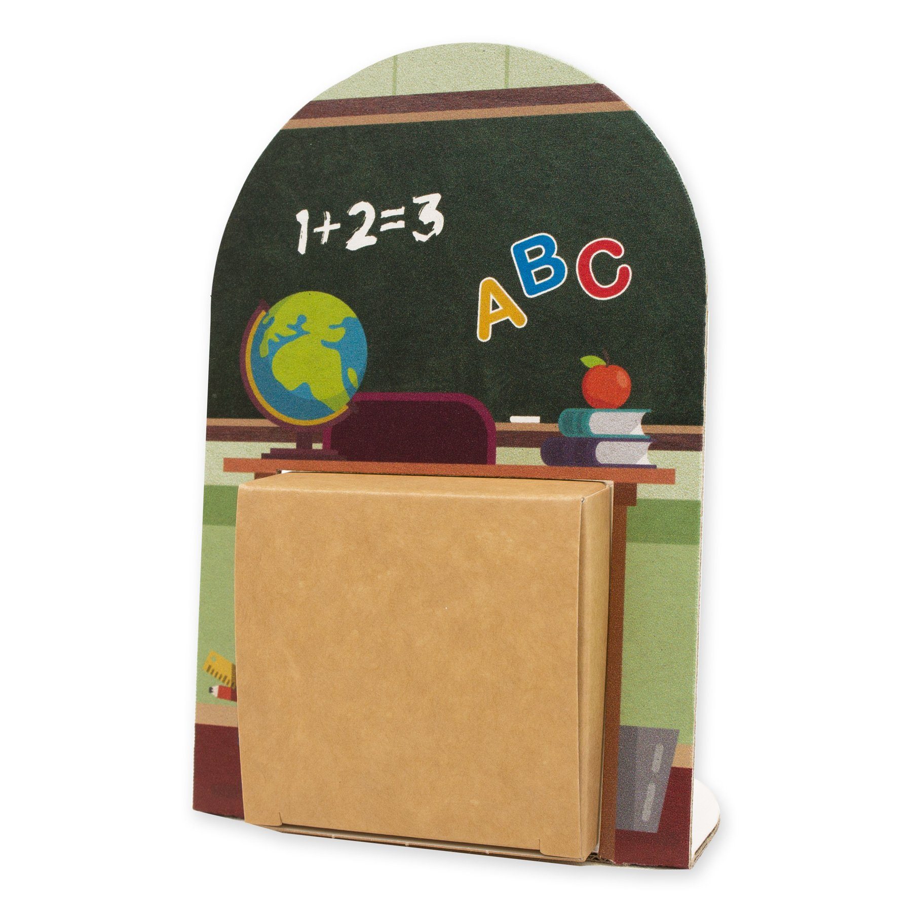 itenga Geschenkbox itenga Geldgeschenkverpackung Schultafel Klassenzimmer (Motiv 9) mit B