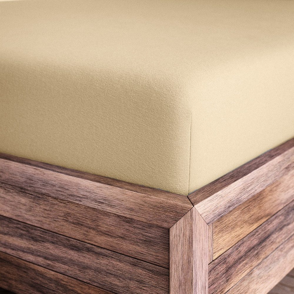 Wolkenfeld Spannbettlaken Boxspringbett Bettlaken - Spannbetttuch für Matratzen bis 40cm, Jersey, Gummizug: rundum, (1 Stück), Elastisch & Rutschfest: 90x200, 140x200, 160x200, 180x200 & Übergrößen