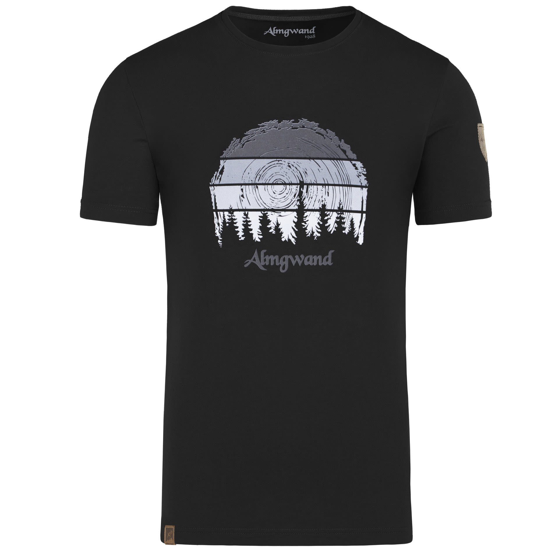Herren T-Shirt Black Almgwand Aldranseralm Kurzarm-Shirt M Almgwand