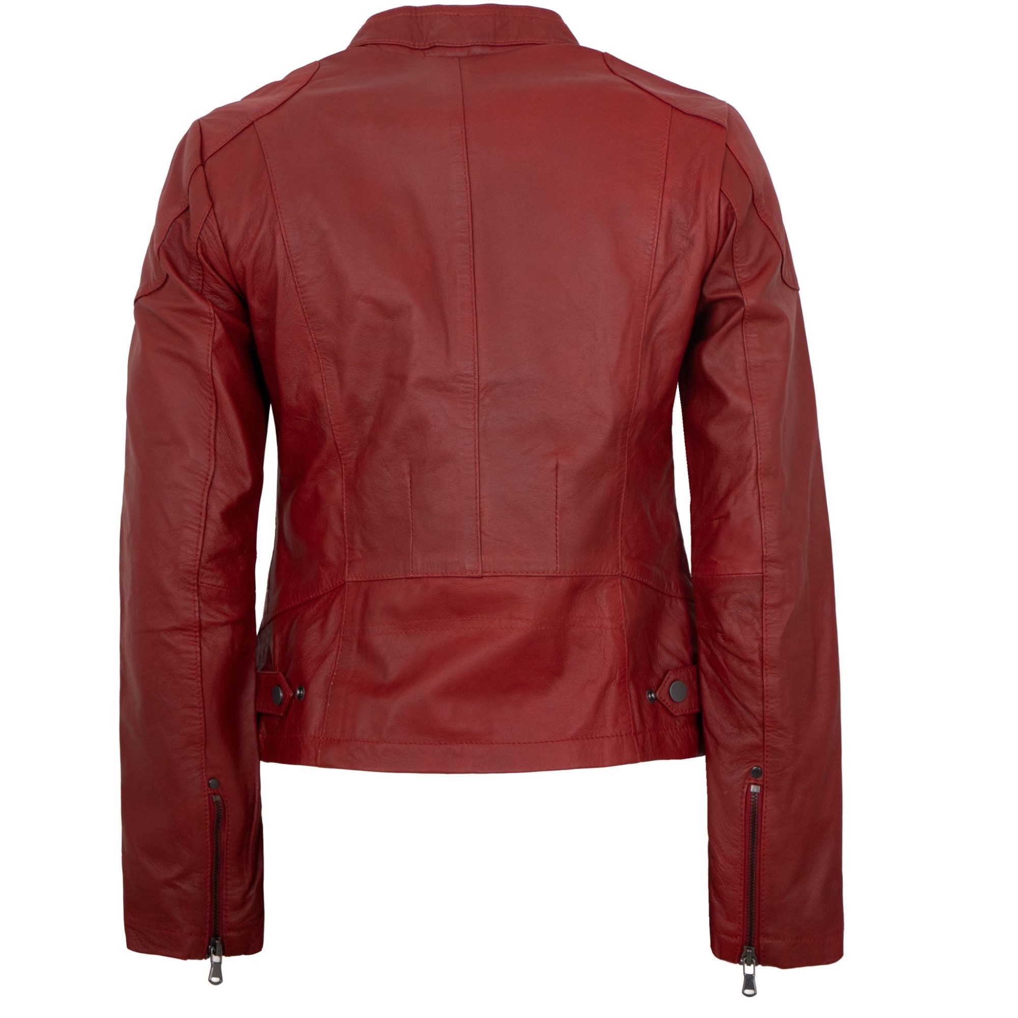 7eleven Lederjacke Anita 7eleven - Damen Lederjacke Lammnappa rot