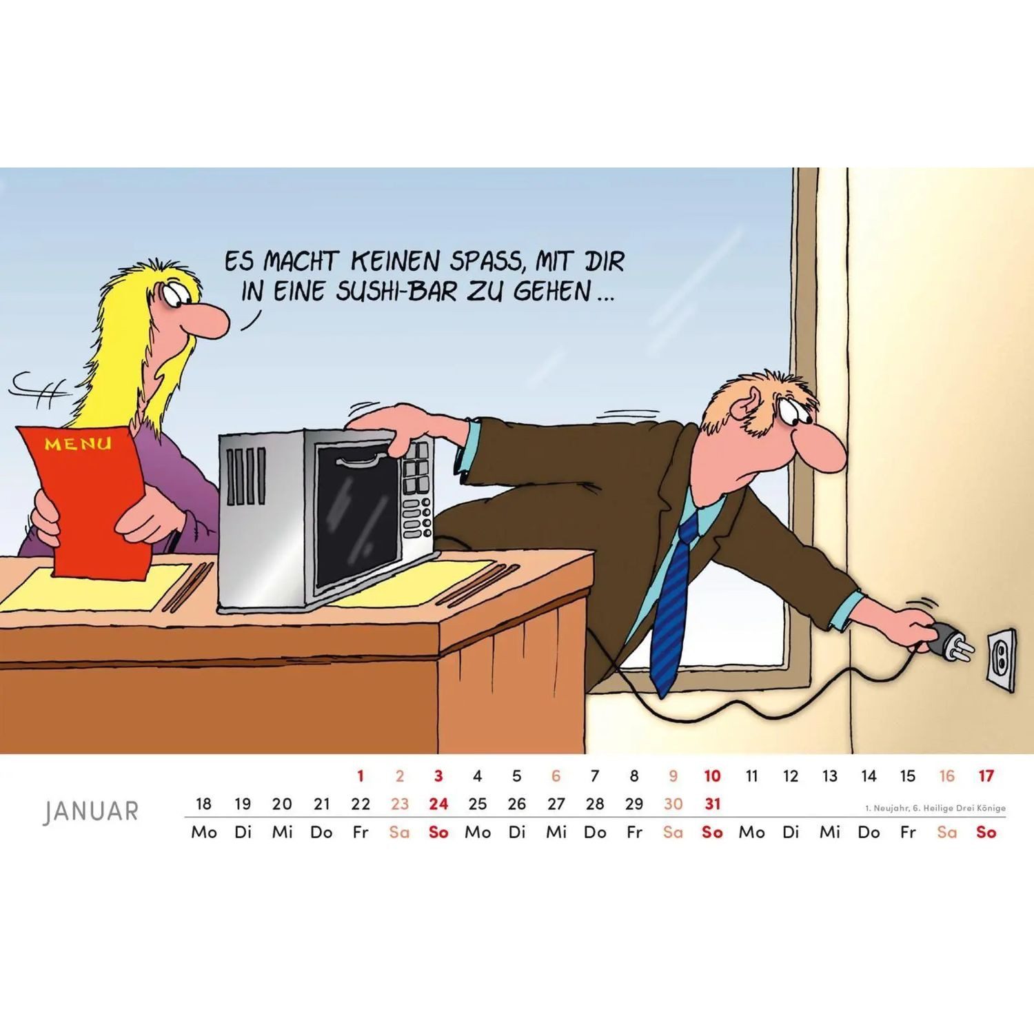 Lappan Verlag Monatskalender Uli Stein Tischkalender 2027: Monatskalender zum Aufstellen