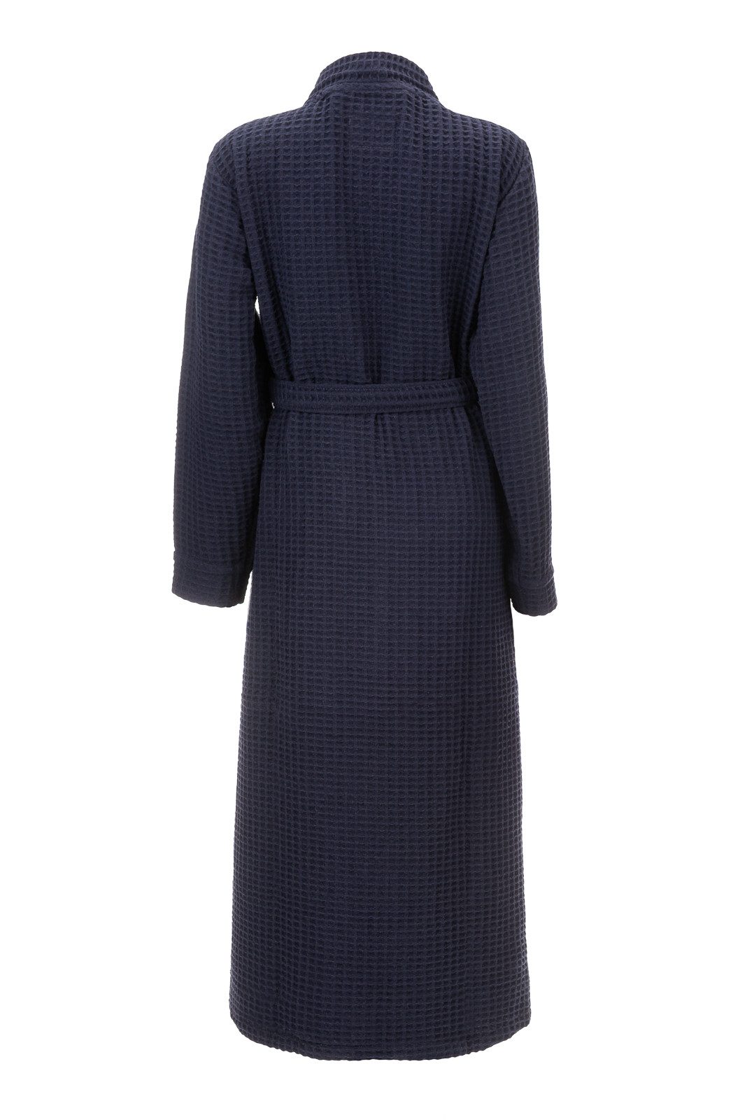 Heckett and Lane Bademantel Bademantel Wafel Lang XL Navy blue Bademantel XL Navy-Blue Uni, Bademantel Morgenmantel