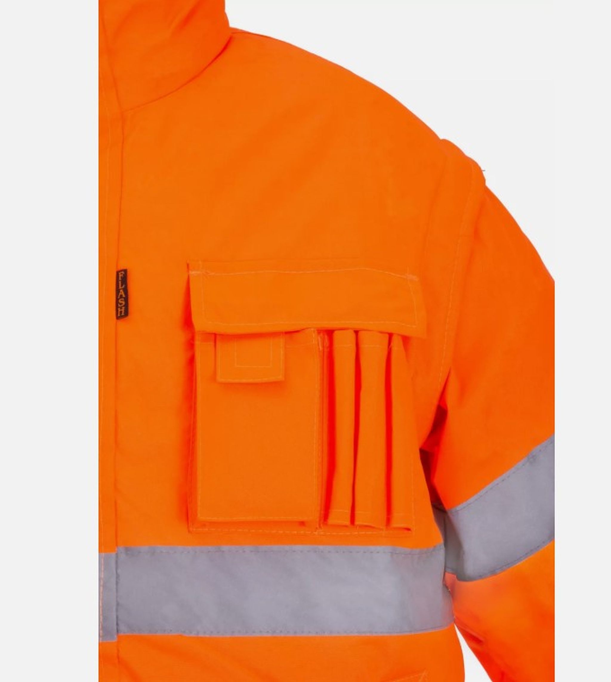 Artmas Arbeitsjacke Winterjacke Arbeitsjacke Pilotenjacke Warnweste Warnschutzjacke 2in1