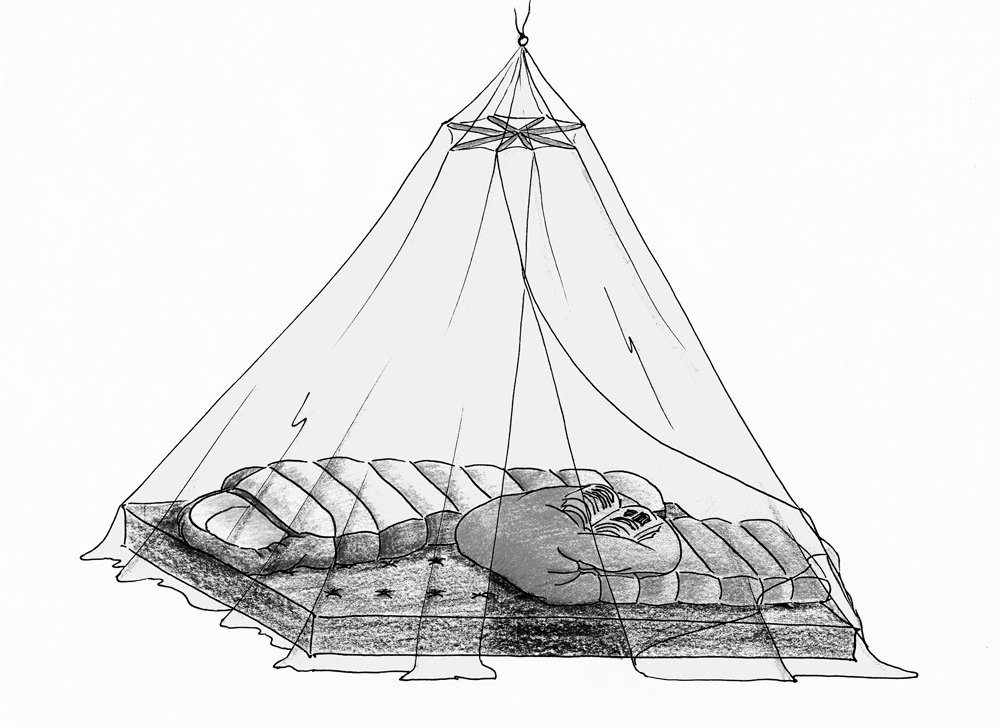 BasicNature Moskitonetz BasicNature Moskitonetz 'Klassik' Baldachin - Mesh 225