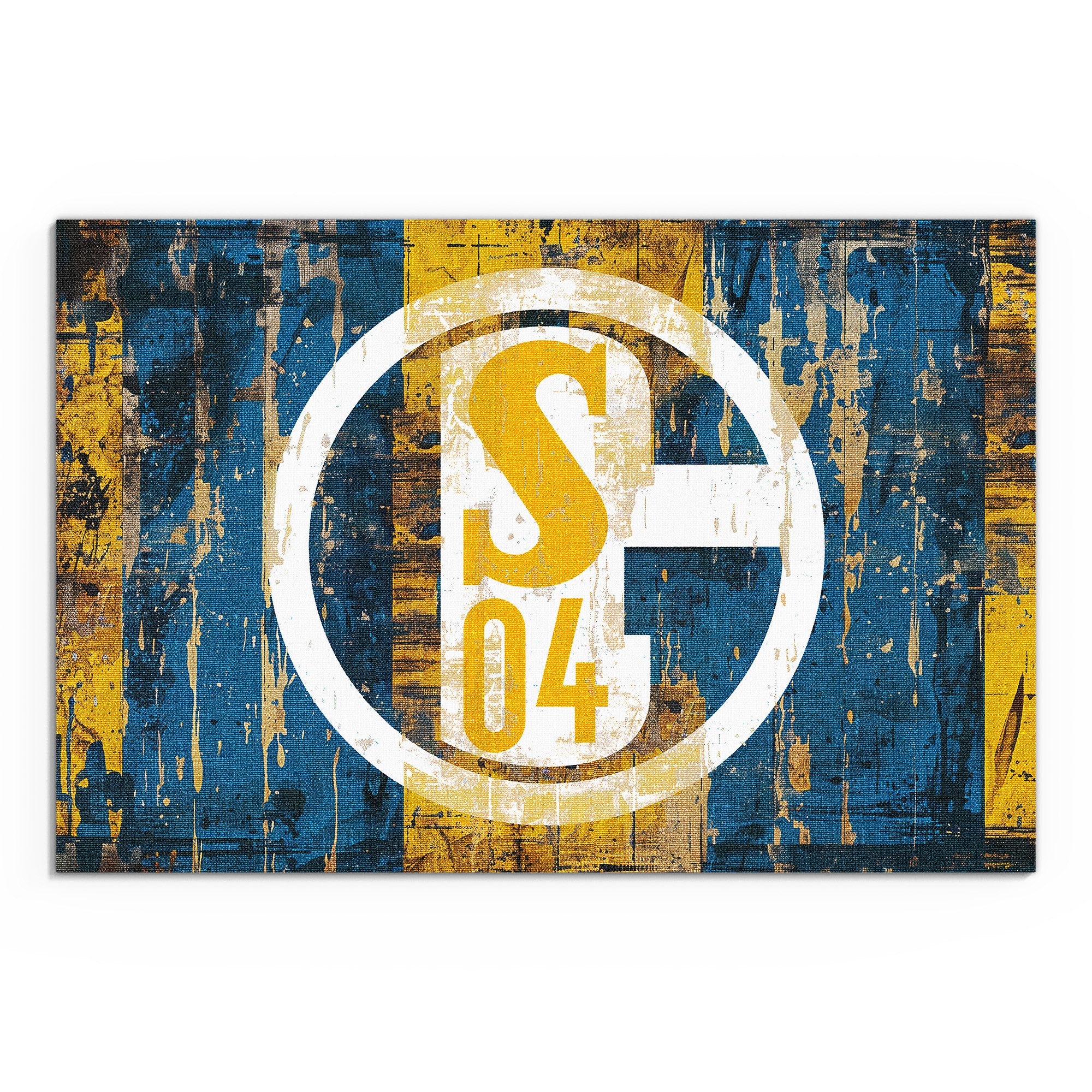 DEQORI Leinwandbild 'Wappen Schalke 04', 'Wappen günstig online kaufen