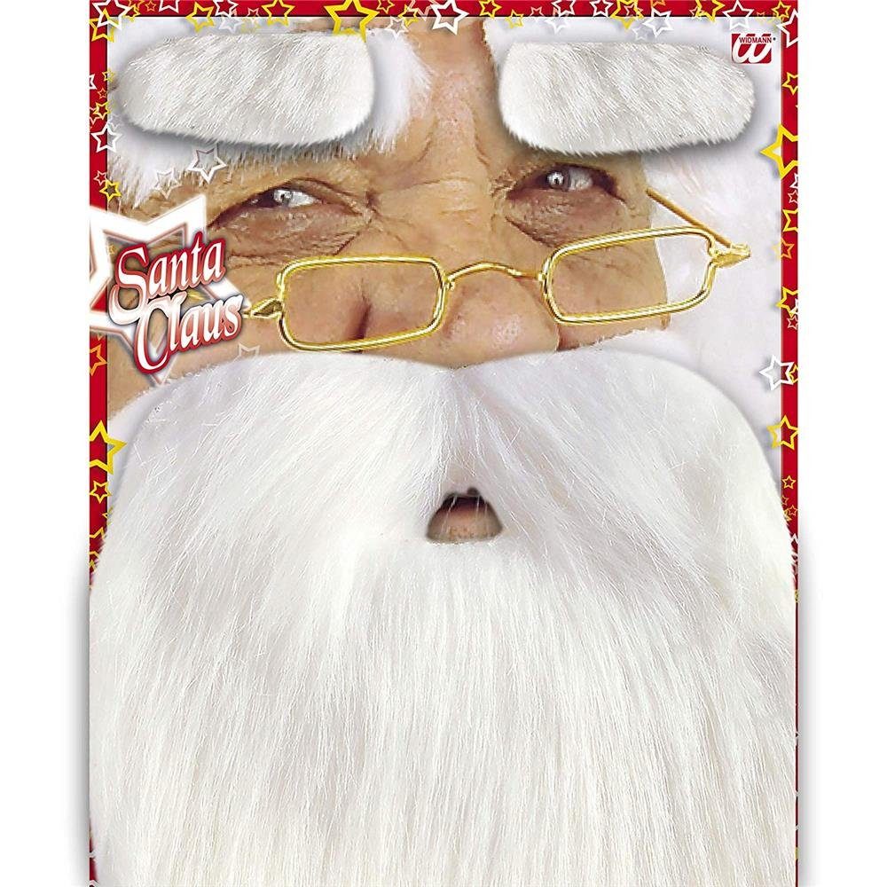Widmann S.r.l. Kostüm Weihnachtsmann Nikolaus Vollbart + Augenbrauen