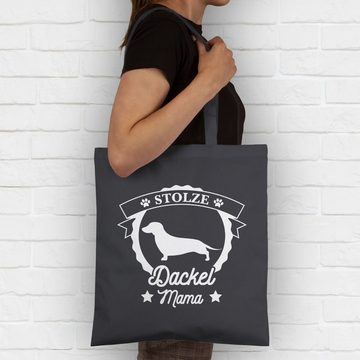 Shirtracer Umhängetasche Stolze Dackel Mama, Geschenk für Hundebesitzer