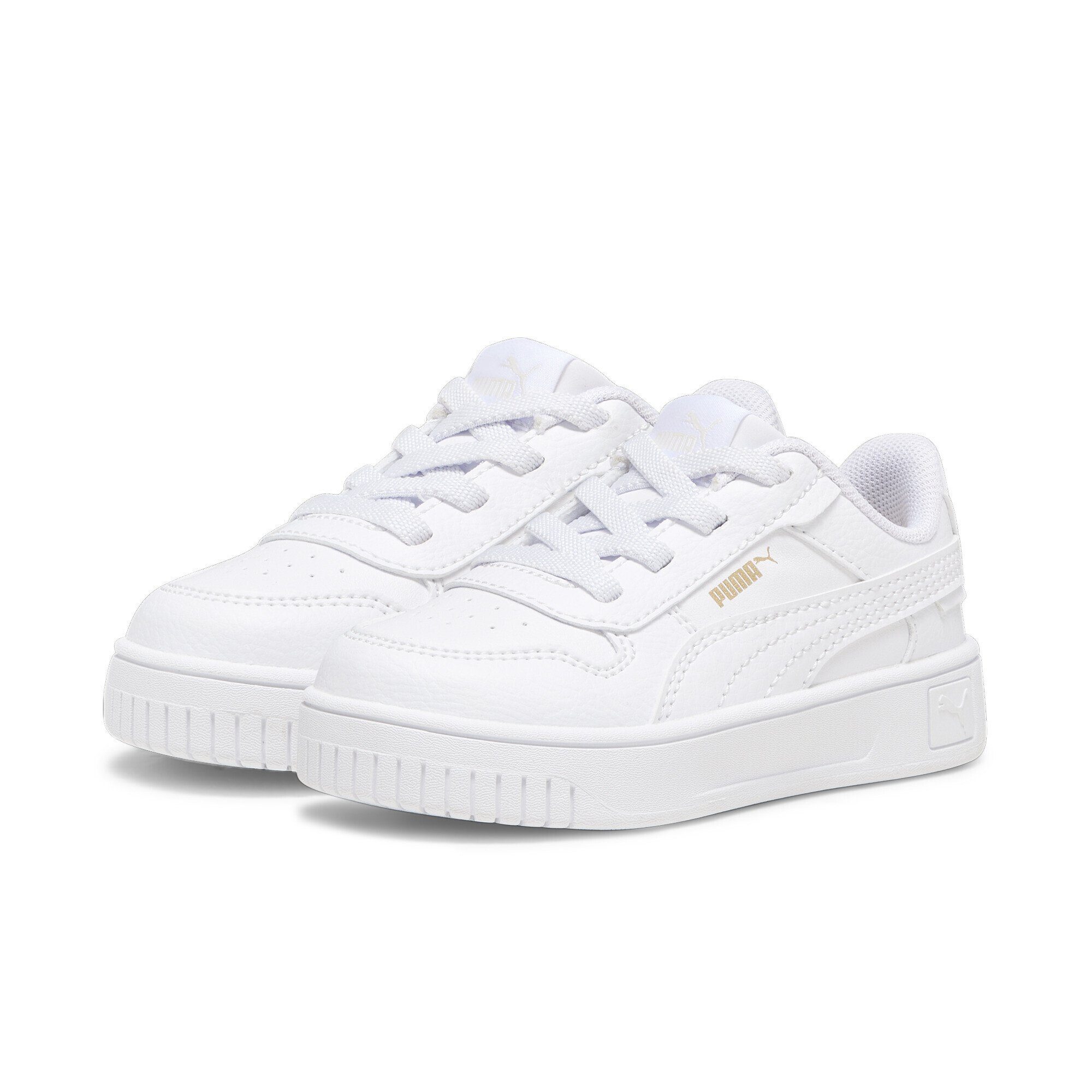 [Neuankömmling] PUMA Carina Street Sneaker Mädchen White Gold Sneakers