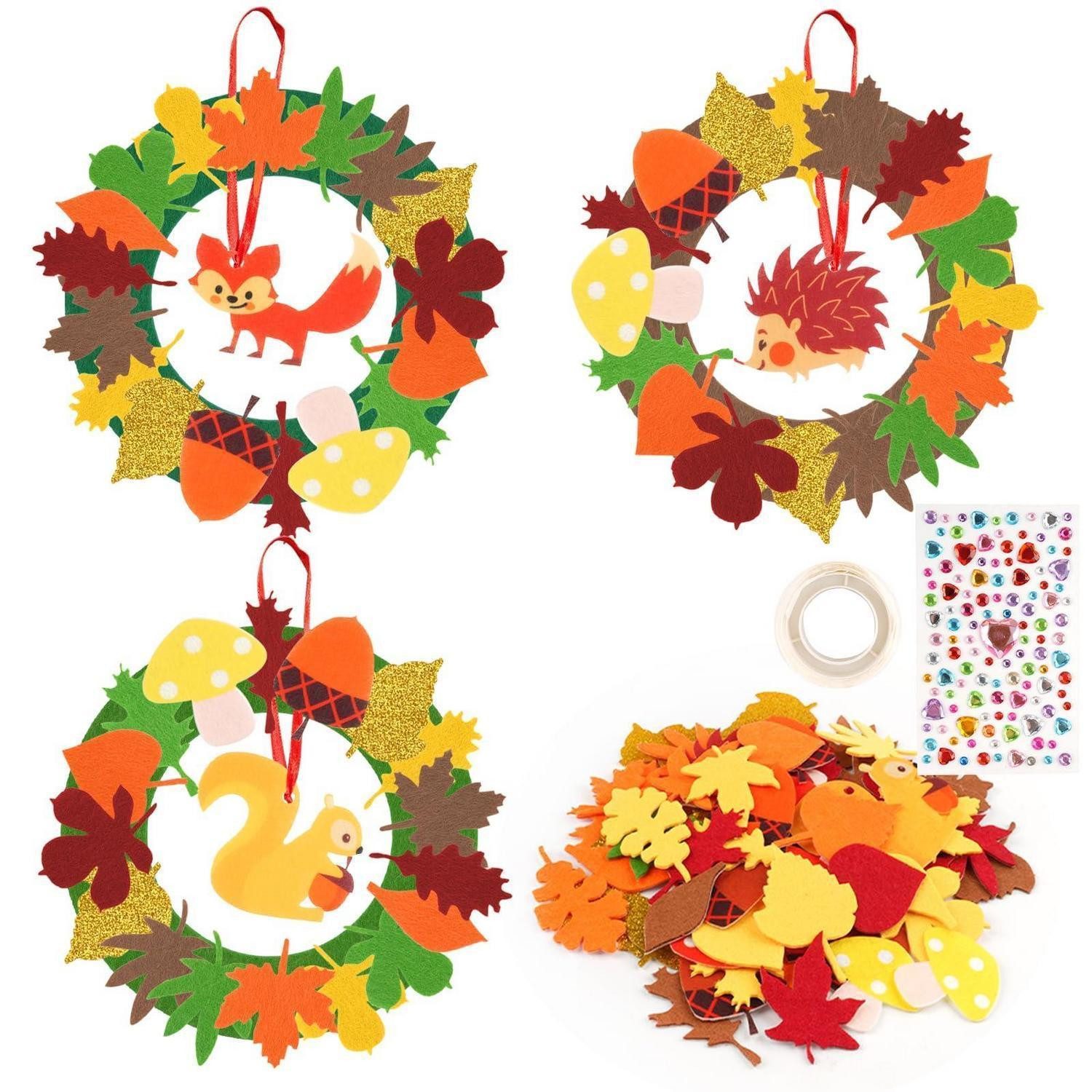 LuxusKollektion Kreativset Herbst Bastelset Kinder 128 Teile Filz DIY