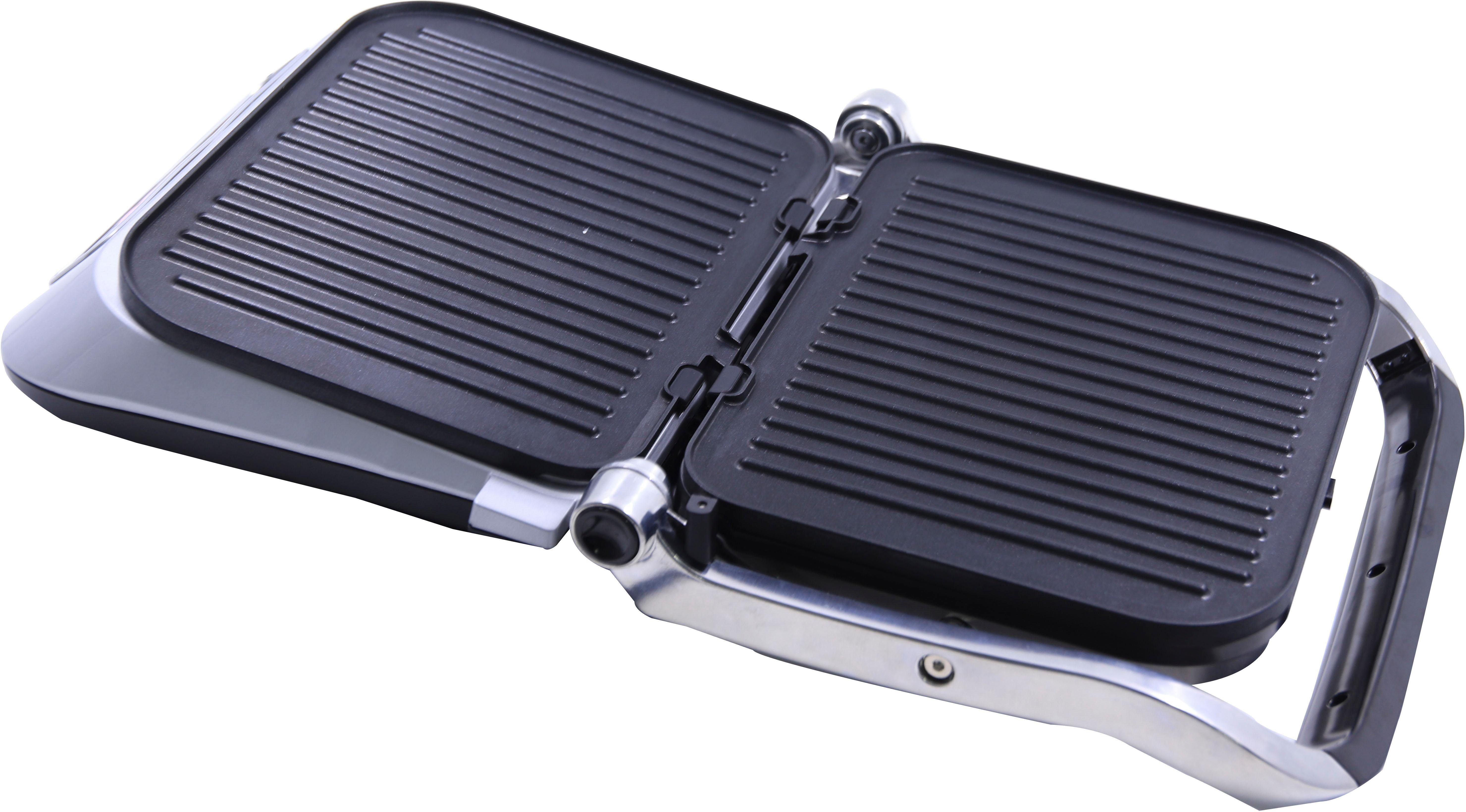 Hanseatic Kontaktgrill 83347967, 2100 W, 7 Grillprogramme, Lichtindikator, autom. Anpassung der Grilltemperatur