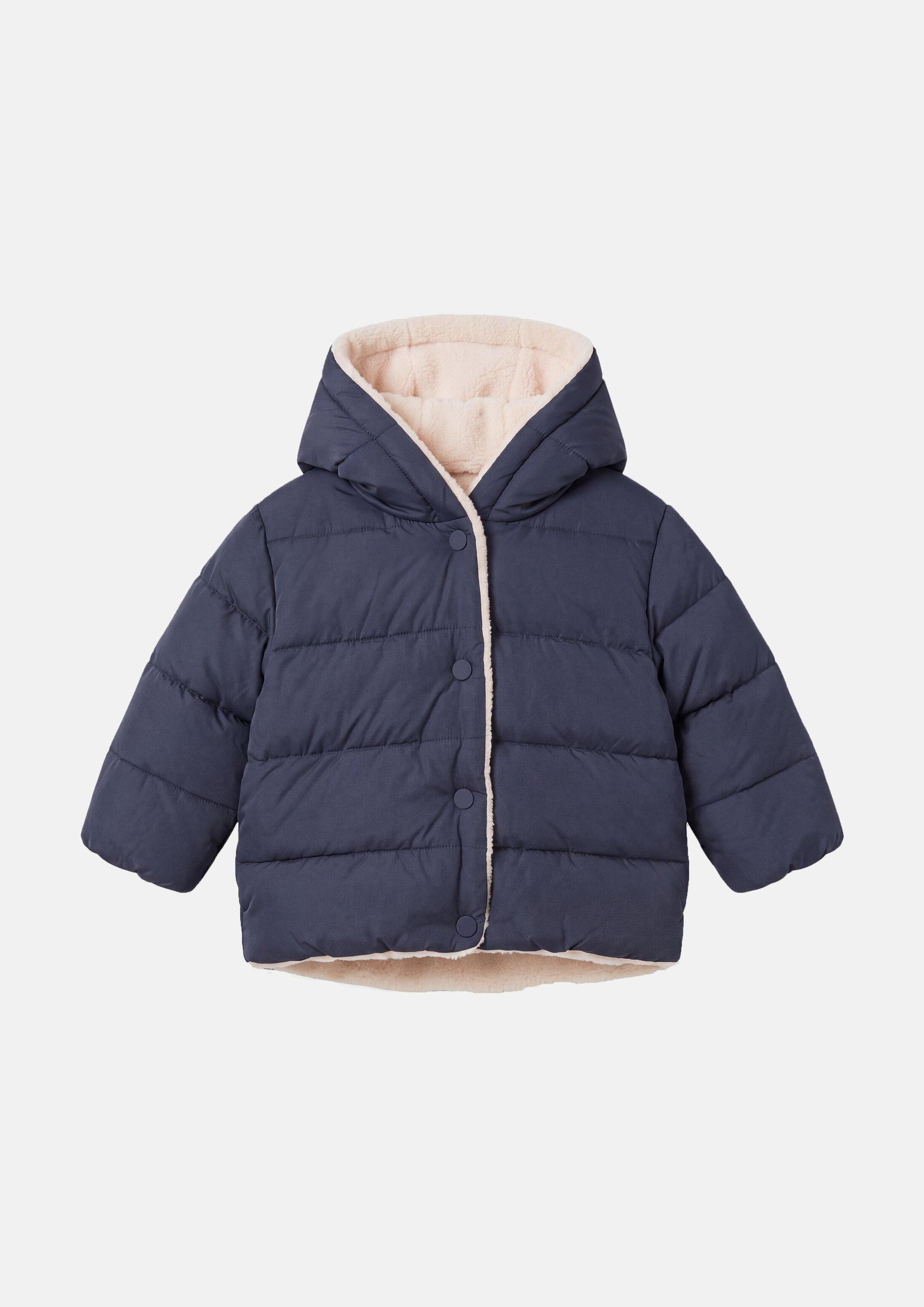 s.Oliver Winterjacke Outdoor-Jacke Wasserabweisende Unisex Winterjacke mit Teddyfutter