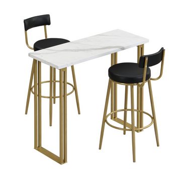 PFCTART Essgruppe Esstisch und Stühle, Bar Tisch und Stühle, 1 Tisch und 2 Stühle, (3-tlg)