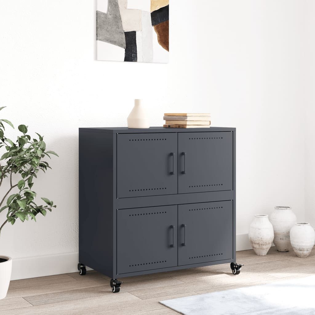 vidaXL Sideboard Sideboard Anthrazit 68,5x39x72 cm günstig online kaufen