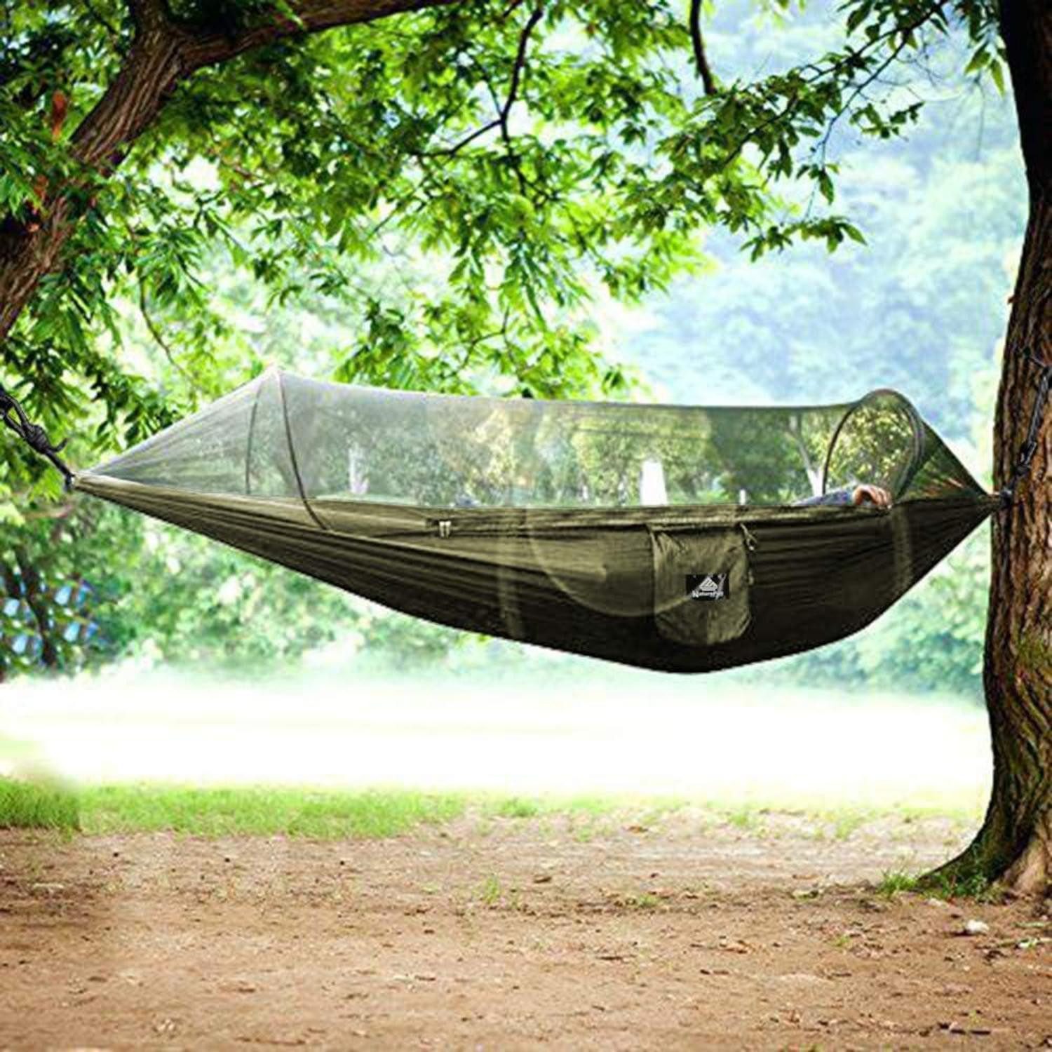 LuxusKollektion Campingstuhl Ultraleichte Reise-Hängematte mit Moskitonetz günstig online kaufen