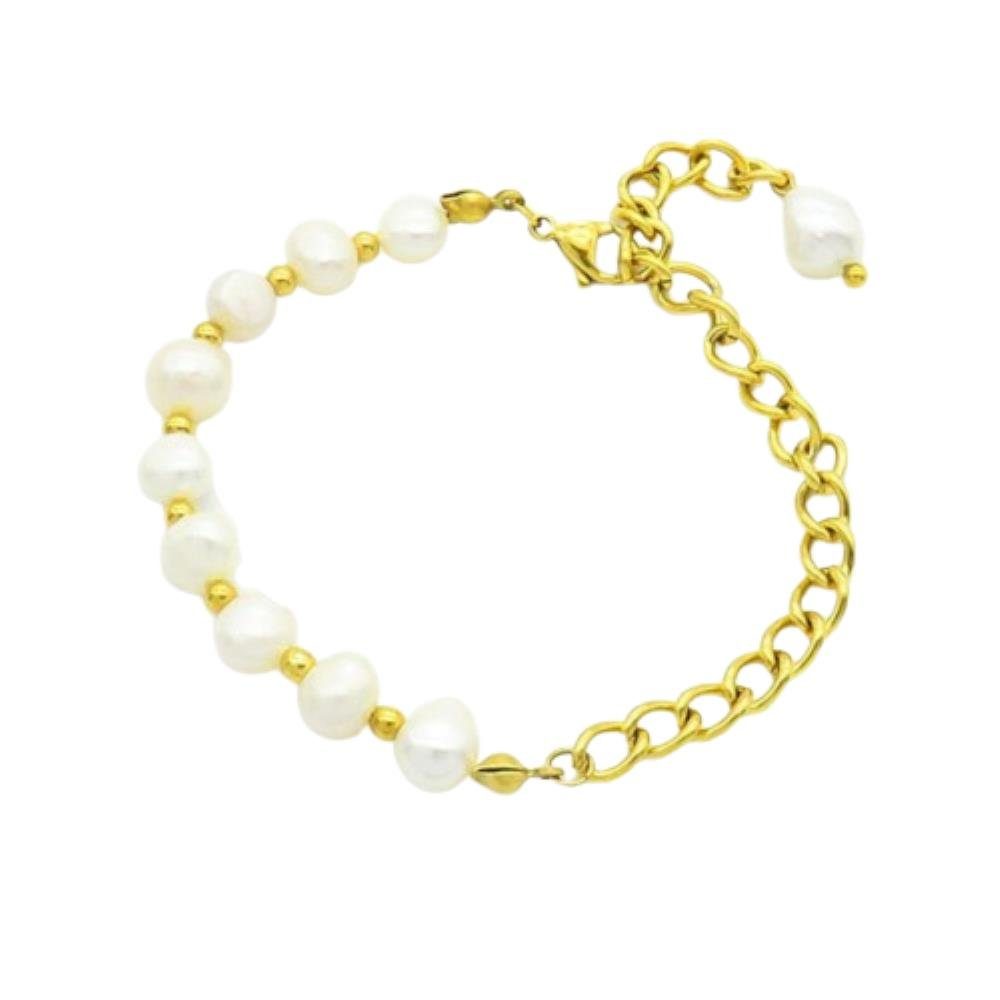 aus verschiedene Armband Boho Farben Armband, (1 Edelstahl 1-tlg), Damen Armband Bracelet Armschmuck BUNGSA Perlen