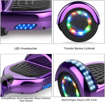 HITWAY Balance Scooter »Hoverboard mit sitz hoverkart LED light Bluetooth HoverBoard 700W«, 700,00 W, 13,00 km/h, Hoverboard mit Hoverkart 36V-6.5 Zoll 15 km Reichweite LED Bluetooth