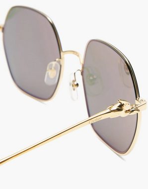 Cartier Sonnenbrille CARTIER EYEWEAR Panthère de Cartier Sonnenbrille Metal Gold Sunglasses