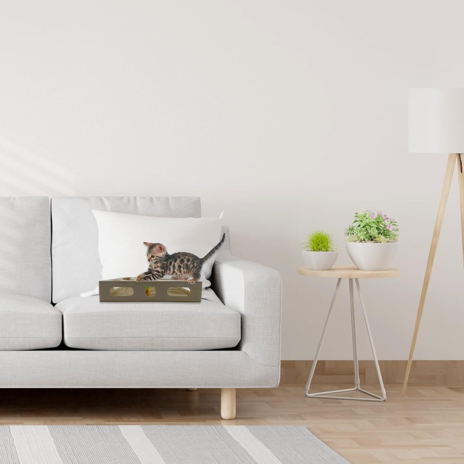 Roodz Fummelbrett "Labyrinth" - Interaktives Katzenspielzeug aus Echtholz