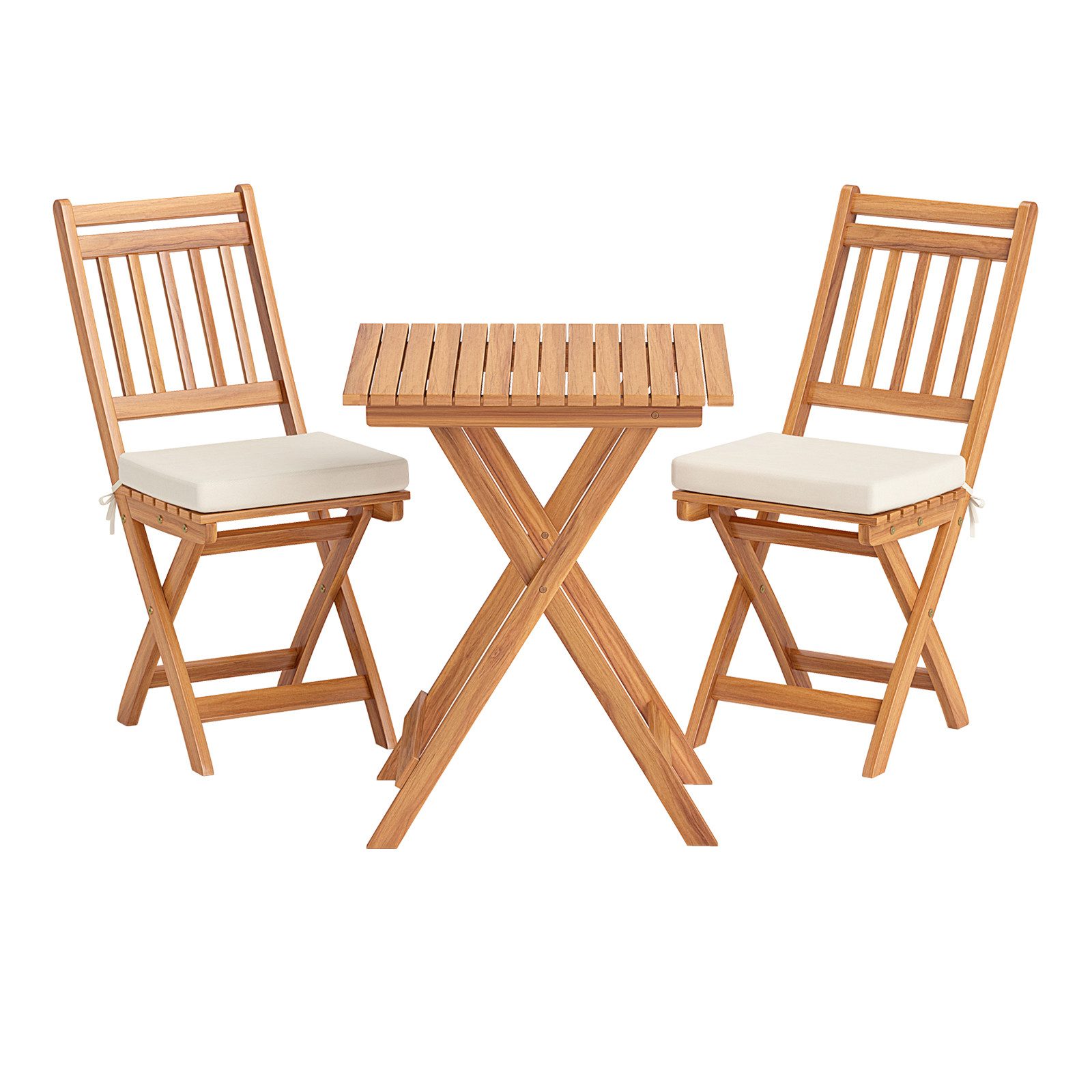 COSTWAY Balkonset, (3-tlg), Bistroset klappbar, mit günstig online kaufen