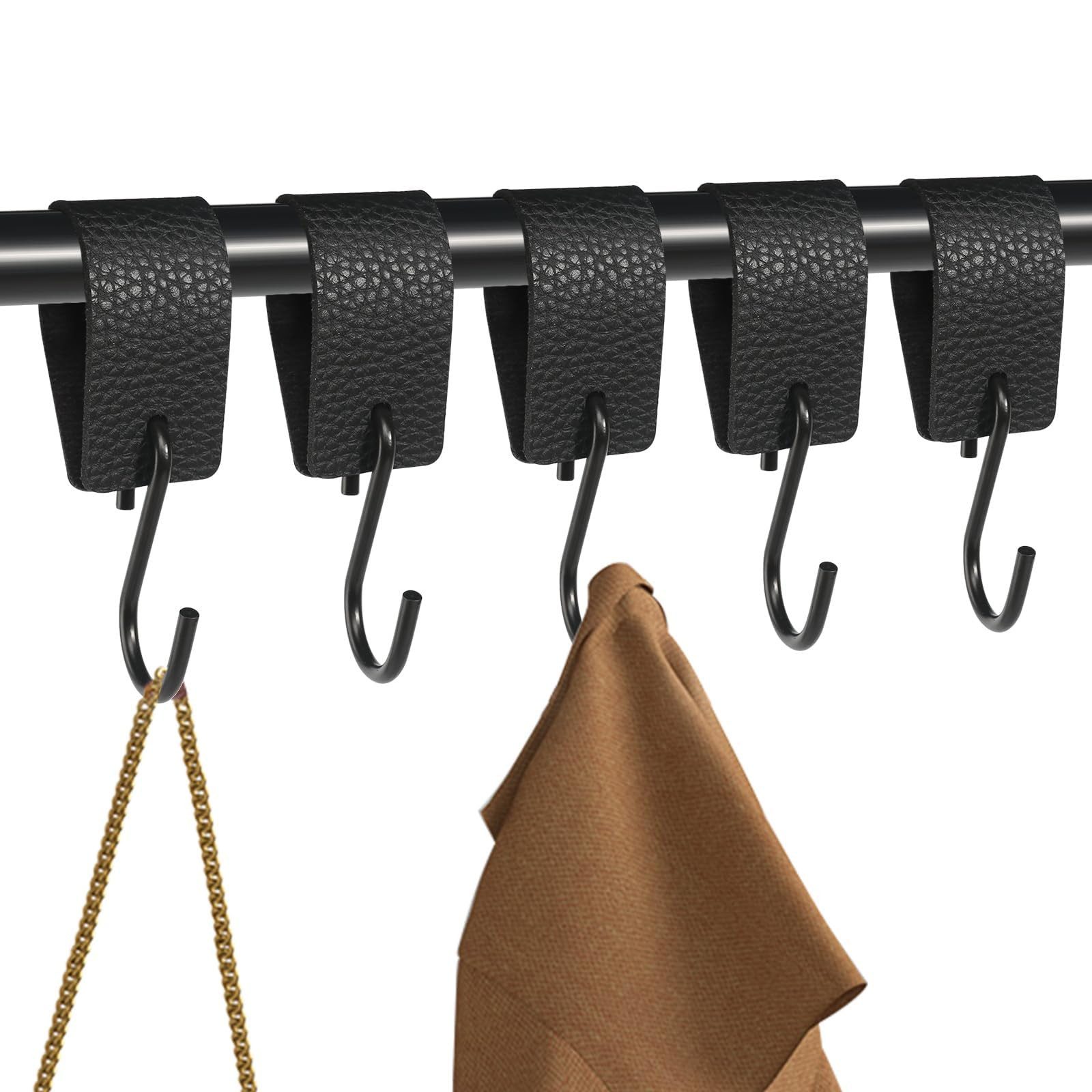 Coonoor S-Haken mit Lederschlaufe, 5 Stück günstig online kaufen