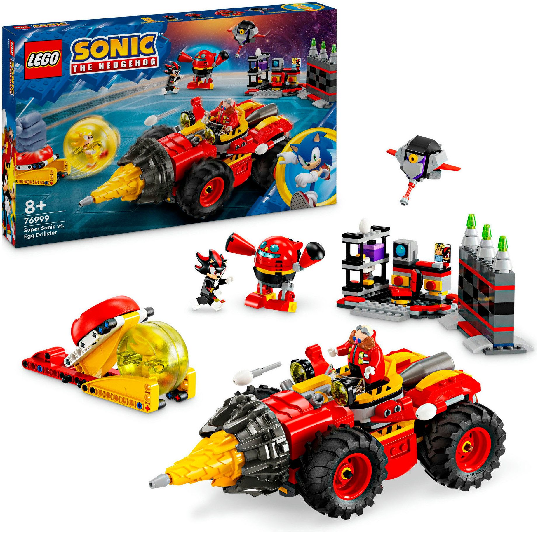 LEGO® Super Sonic vs. Egg Drillster (76999), LEGO Sonic Konstruktionsspiels günstig online kaufen