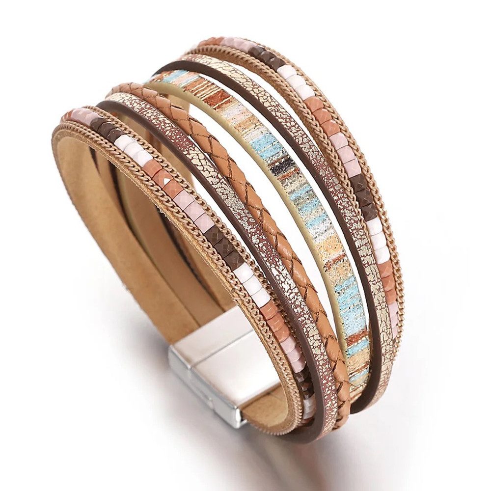 The Beauty House Lederarmband Boho mehrreihig günstig online kaufen