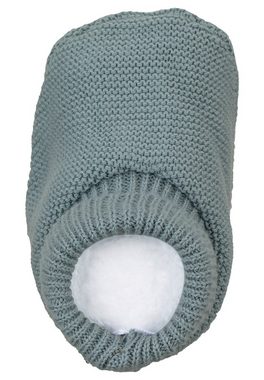 Sterntaler® GOTS Strick-Schuh Outdoorschuh (1-tlg) Baby Strickschuhe 100% Bio-Baumwolle mit Bündchen - Еко-товарer Strickschuh Baby-Schuh für Mädchen und Jungen - Süße Babyschuhe - Stoffschuhe ideal für den Winter