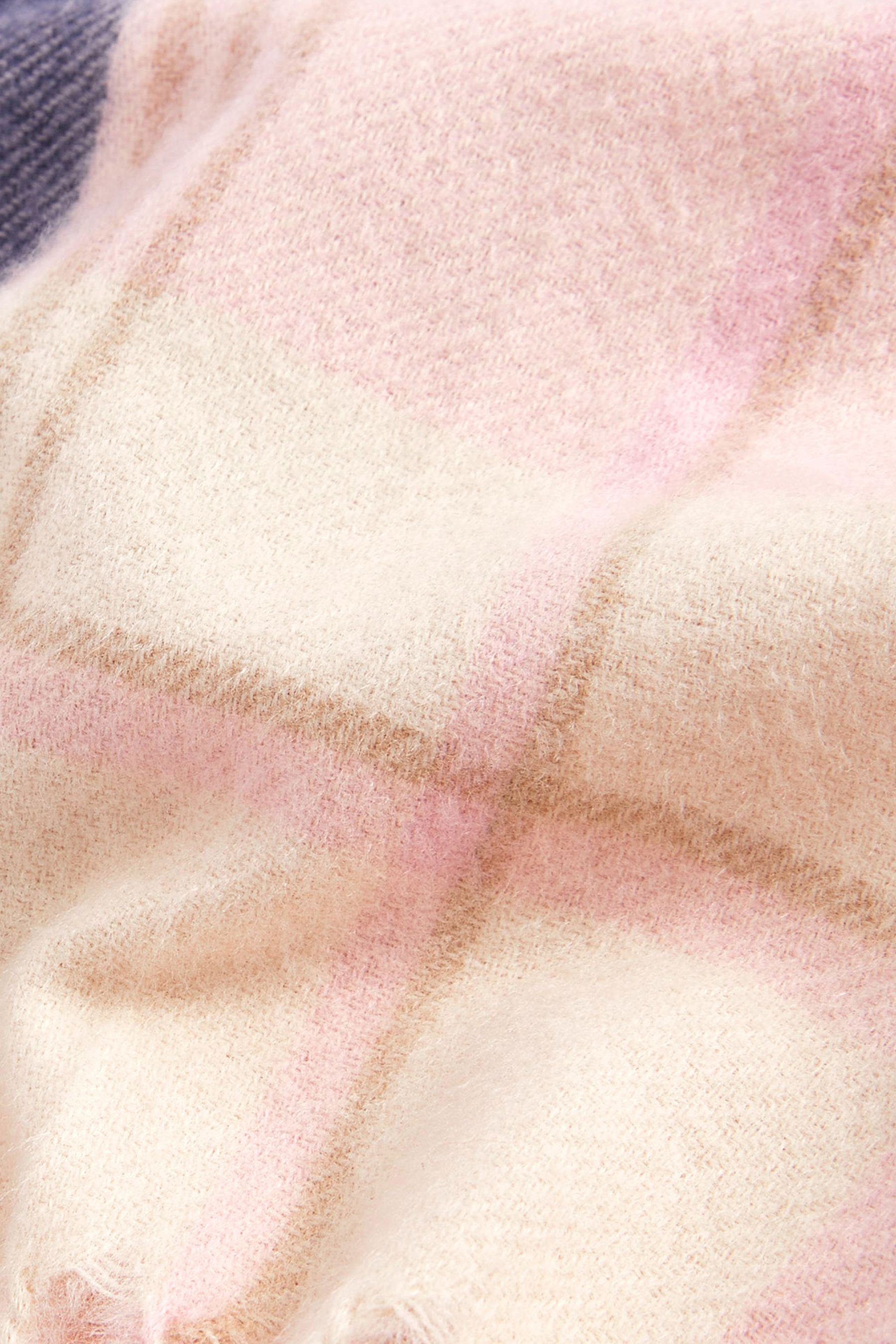 Karierter, Pink/Navy Blue (1-St) mittelschwerer Next Schal Schal,