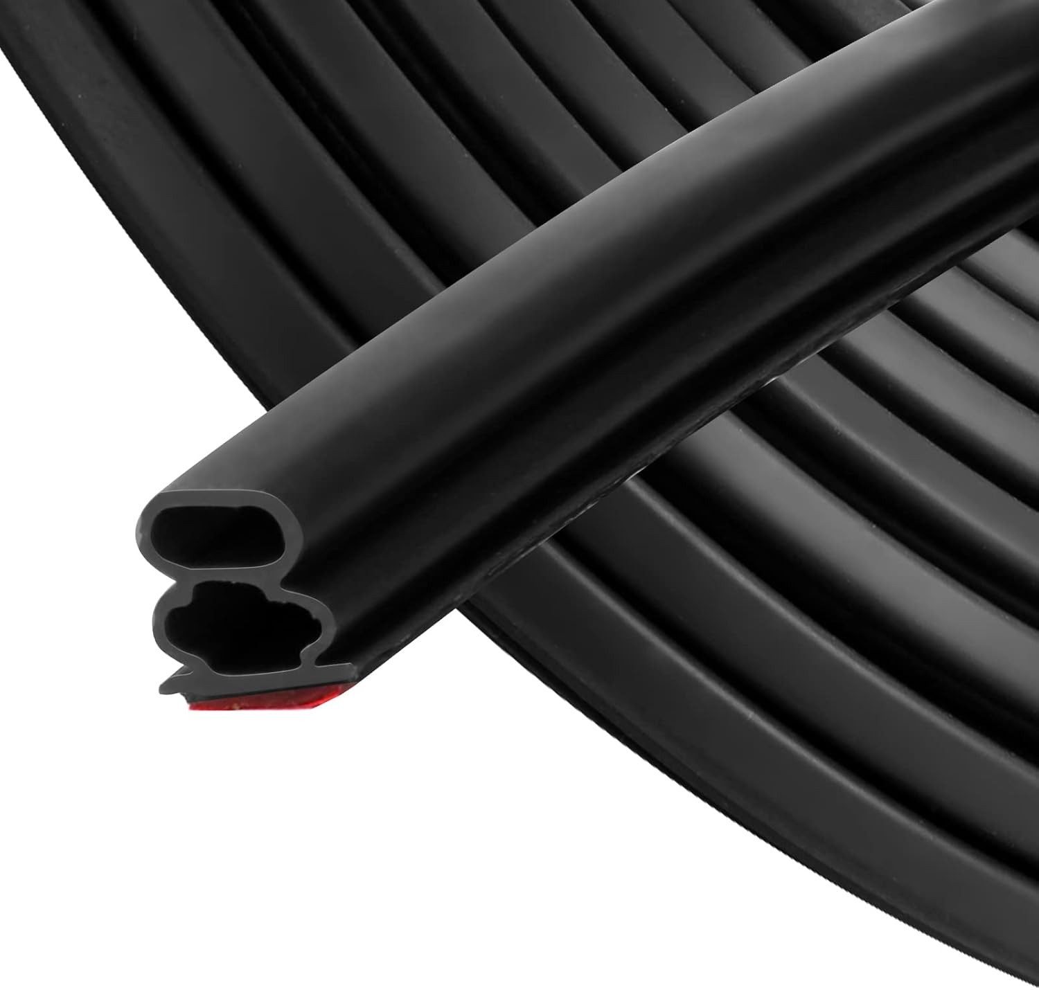 FELIXLEO Dichtungsband Schwarz Dichtungsband Selbstklebende 10 x 10mm für Türen Fenster 6m, (1-St)
