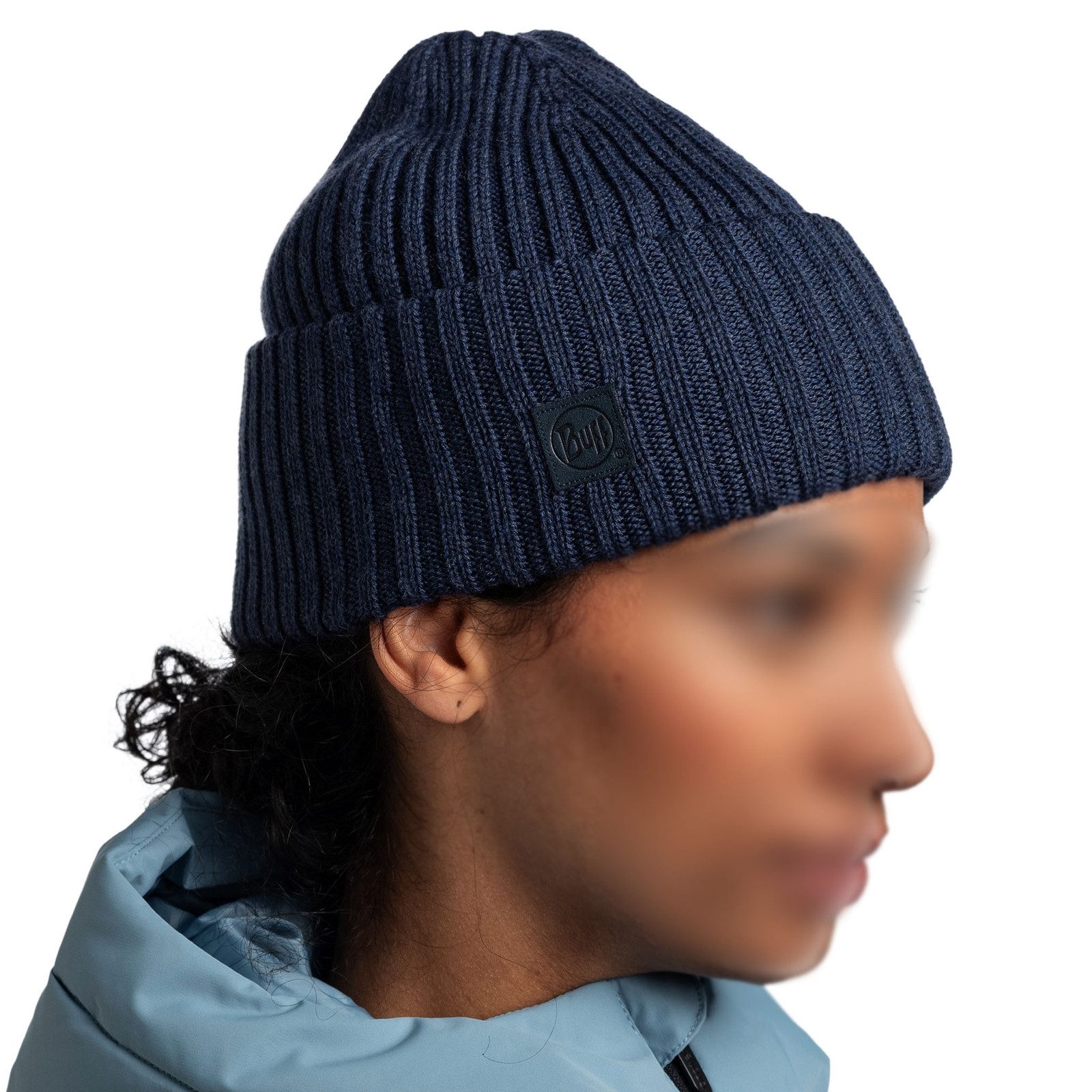 Buff Strickmütze Knitted Beanie Erviny mit breitem Umschlag