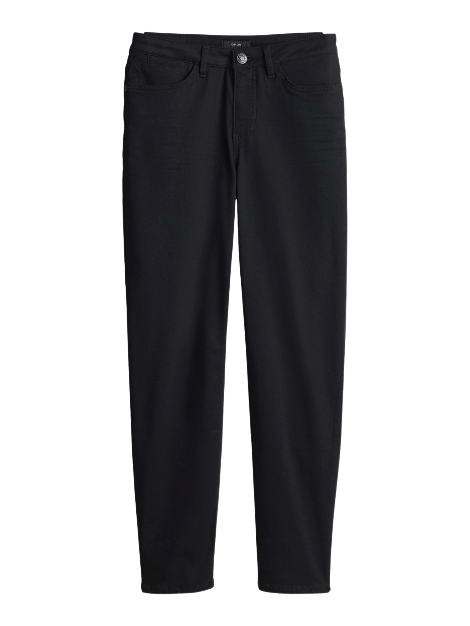 OPUS 5-Pocket-Jeans schwarz,Casual,Baumwolle,Unifarben,Straight Leg,Niedrig