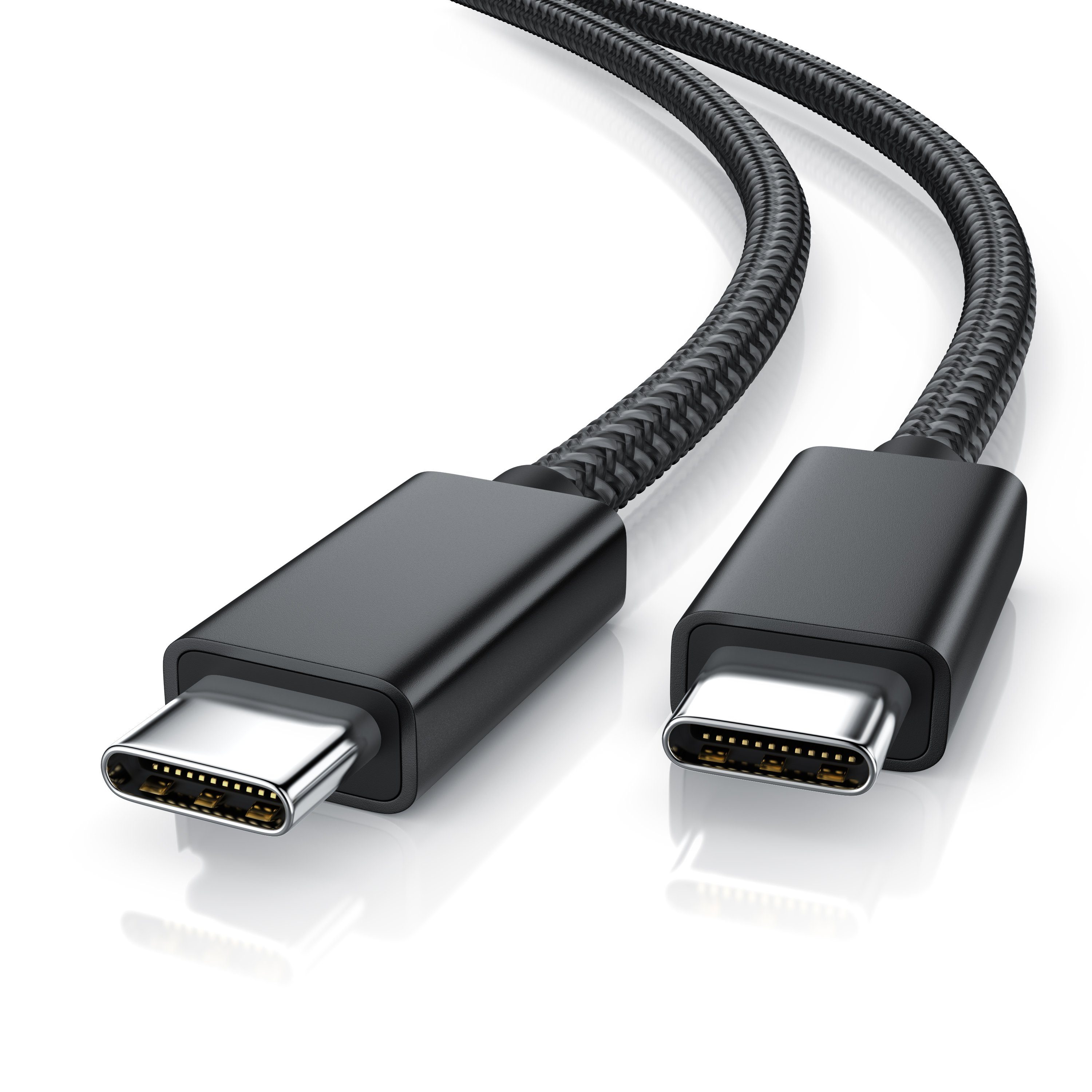 Primewire Thunderbolt 3 Kabel, USB 4 Typ C, USB-Kabel, USB-C, 4.0 (80 cm), Gen 3x2-100 Watt PowerDelivery Ladekabel / Datenkabel 40 Gbit/s, 0,8 m