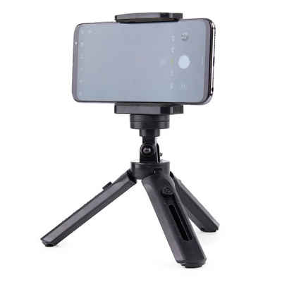cofi1453 Mini-Telefonständer Kamera-Stativ Selfie-Stick GoPro Griff schwarz Selfiestick
