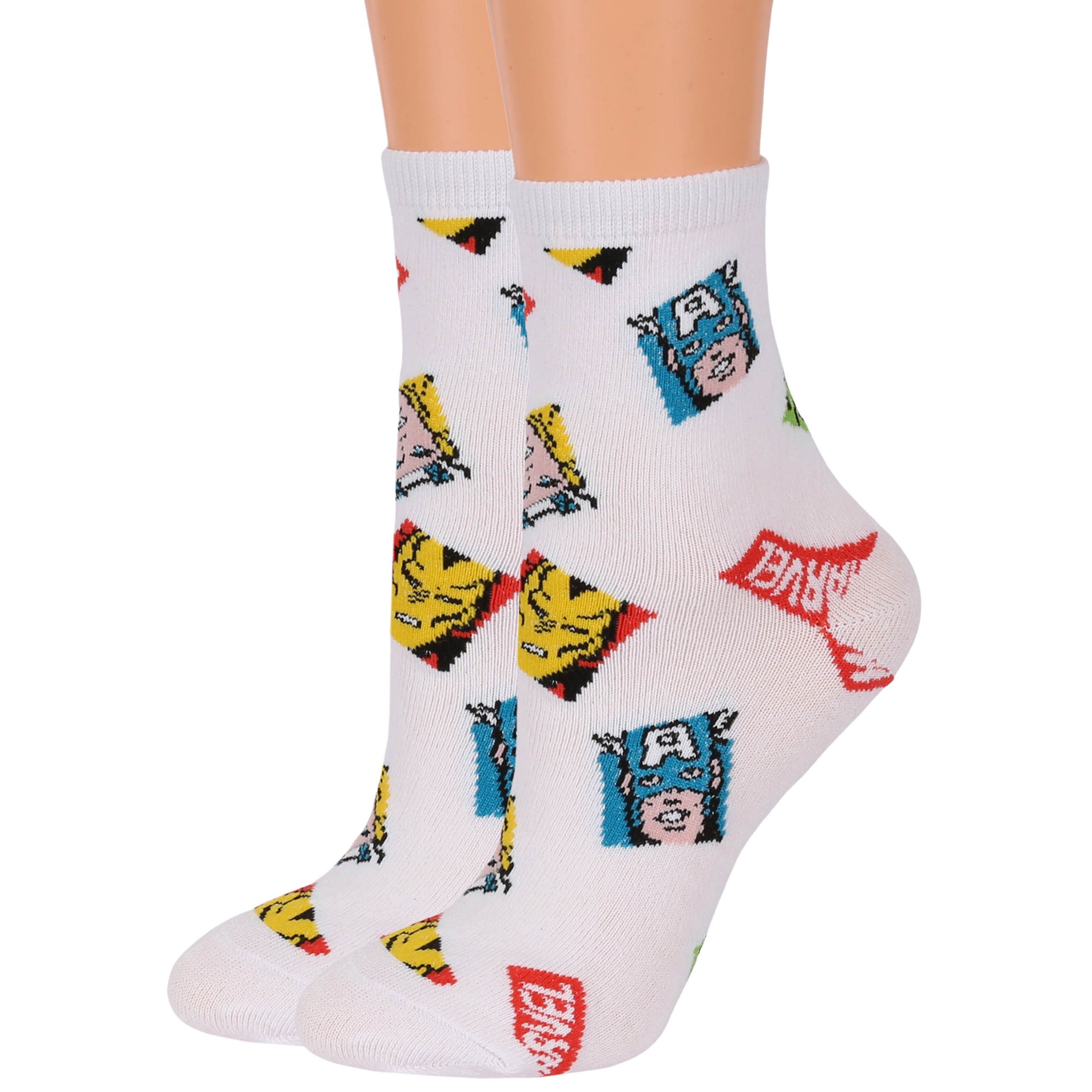 MARVEL Haussocken MARVEL Avengers Sockenset für Jungen, lange Socken 4 Paar 27/30 EU