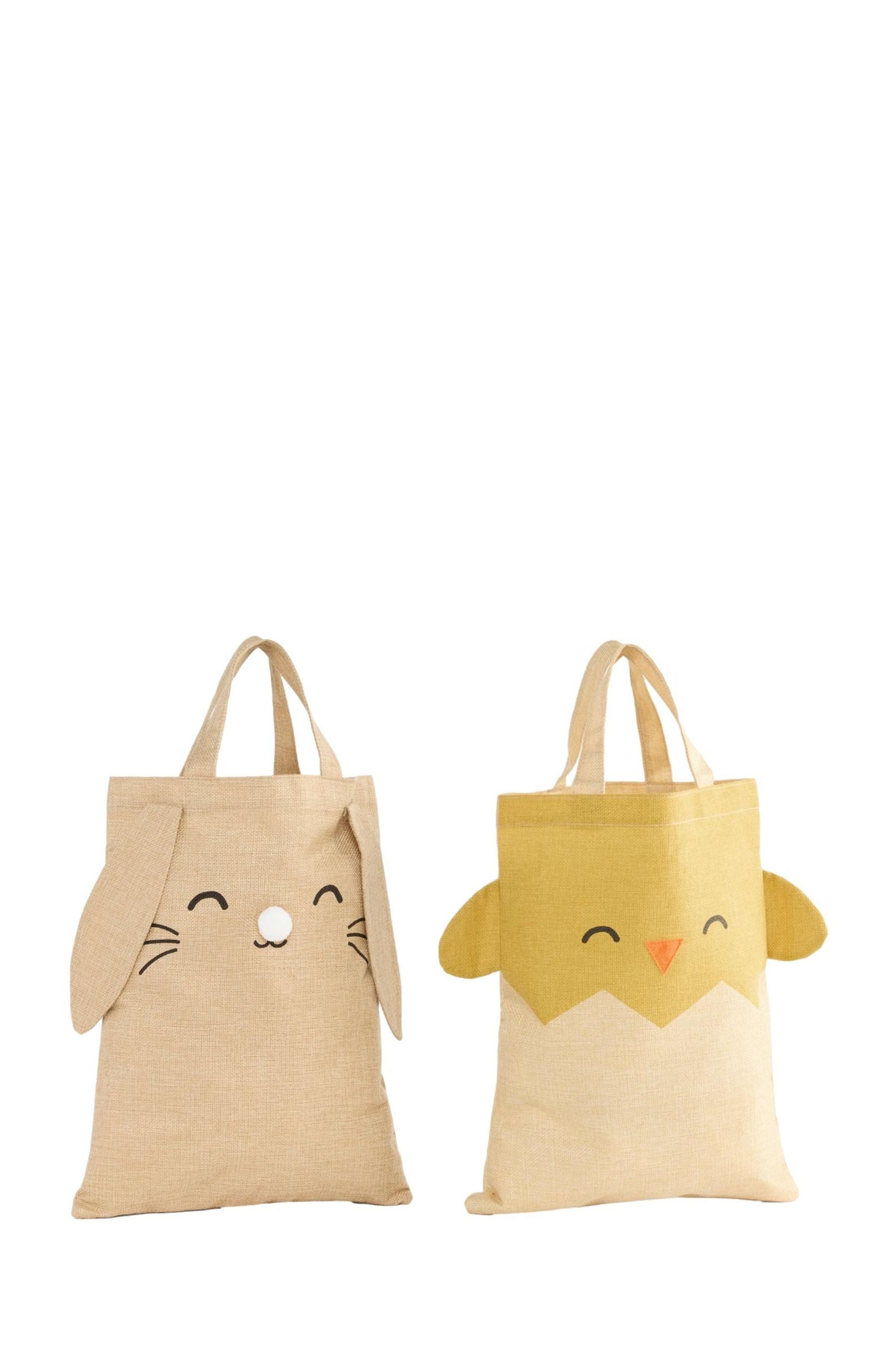 Next Geschenkbox 2er-Pack Jute-Geschenktasche, Osterhase + Hühnchen (1 St)