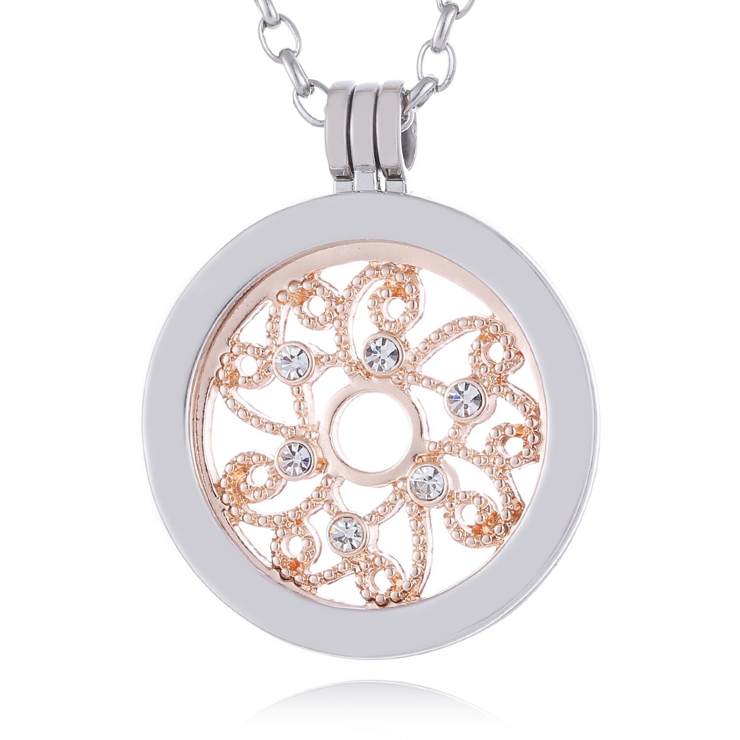 Morella Kette mit Anhänger Halskette 70 cm mit Coin Amulett 33 mm (2-tlg), günstig online kaufen