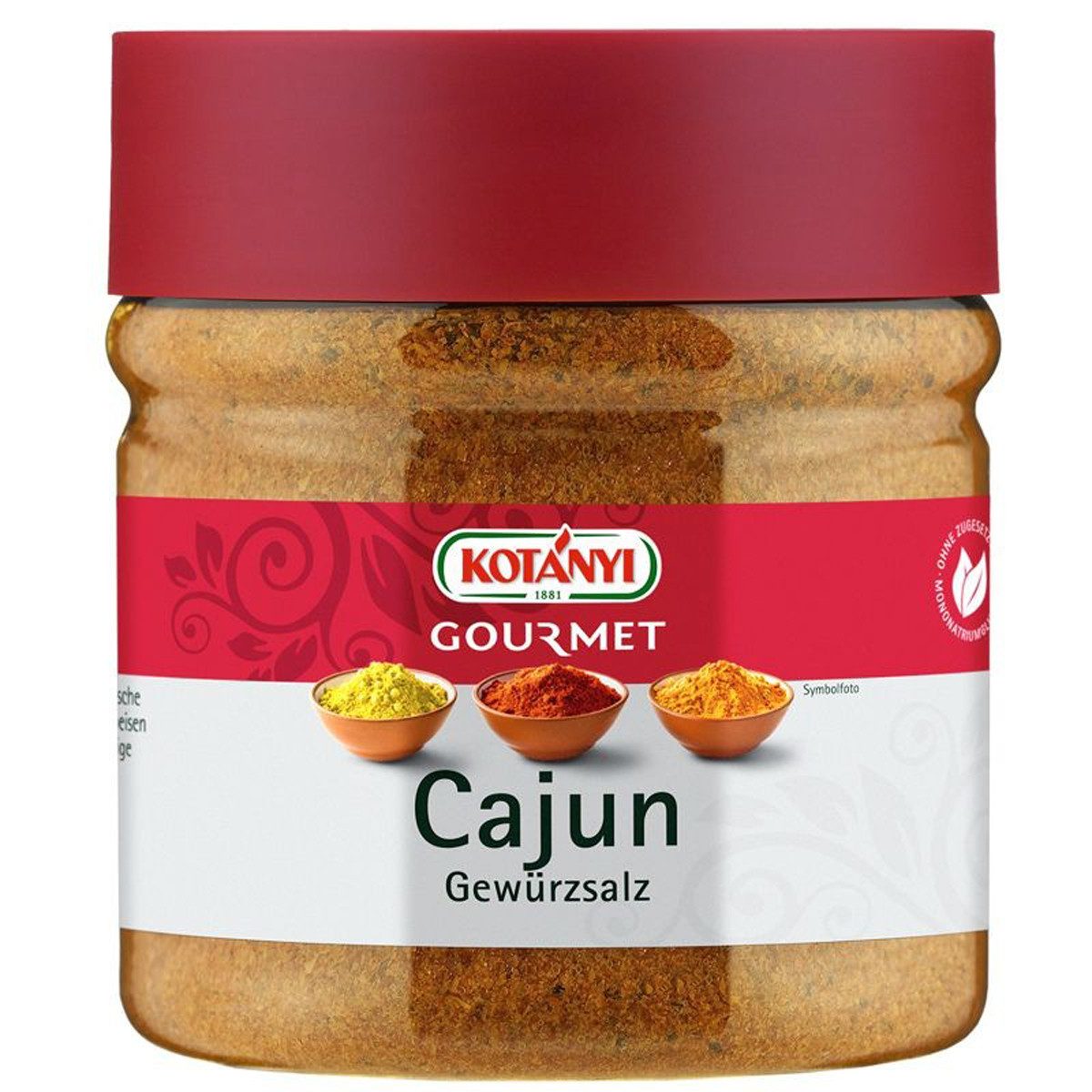 KOTANYI Gewürz, Kotanyi Cajun Gewürzsalz Grillspeisen Gewürzkombination 373g