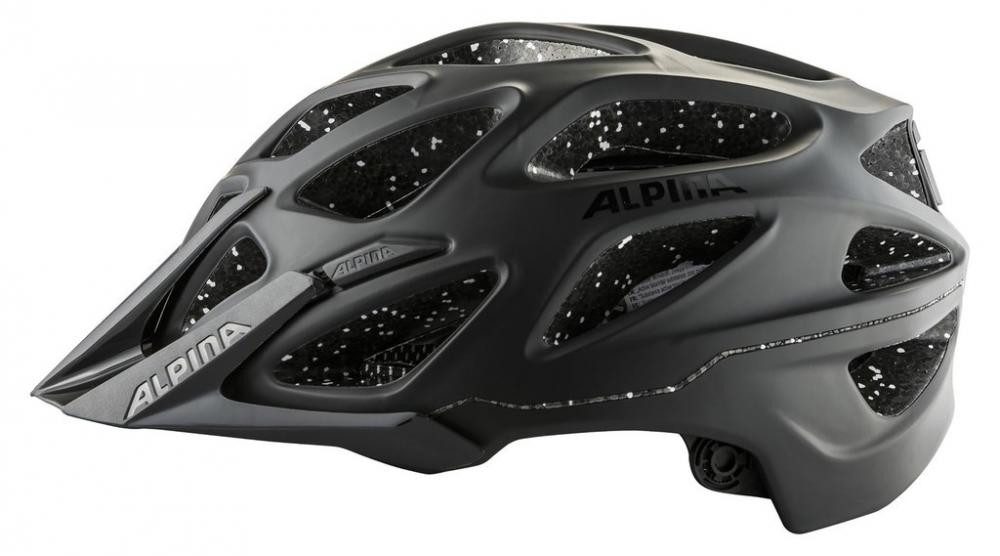 Alpina Sports Fahrradhelm Alpina Fahrradhelm Mythos Tocsen schwarz matt 52 bis 57cm
