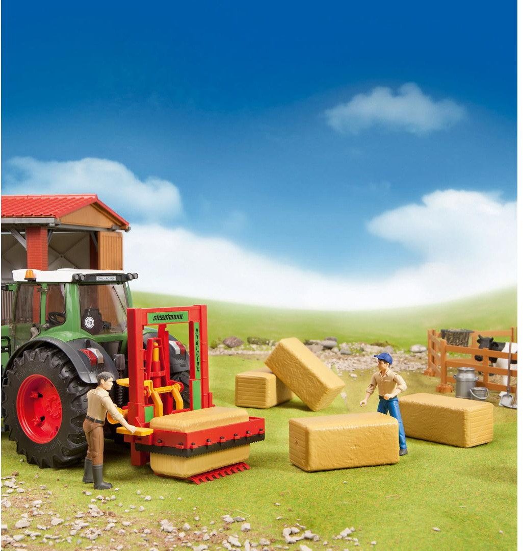 Bruder® Spielzeug-Auto Landwirtschaft Erntemaschine Zubehör: 4 Quaderballen 02342