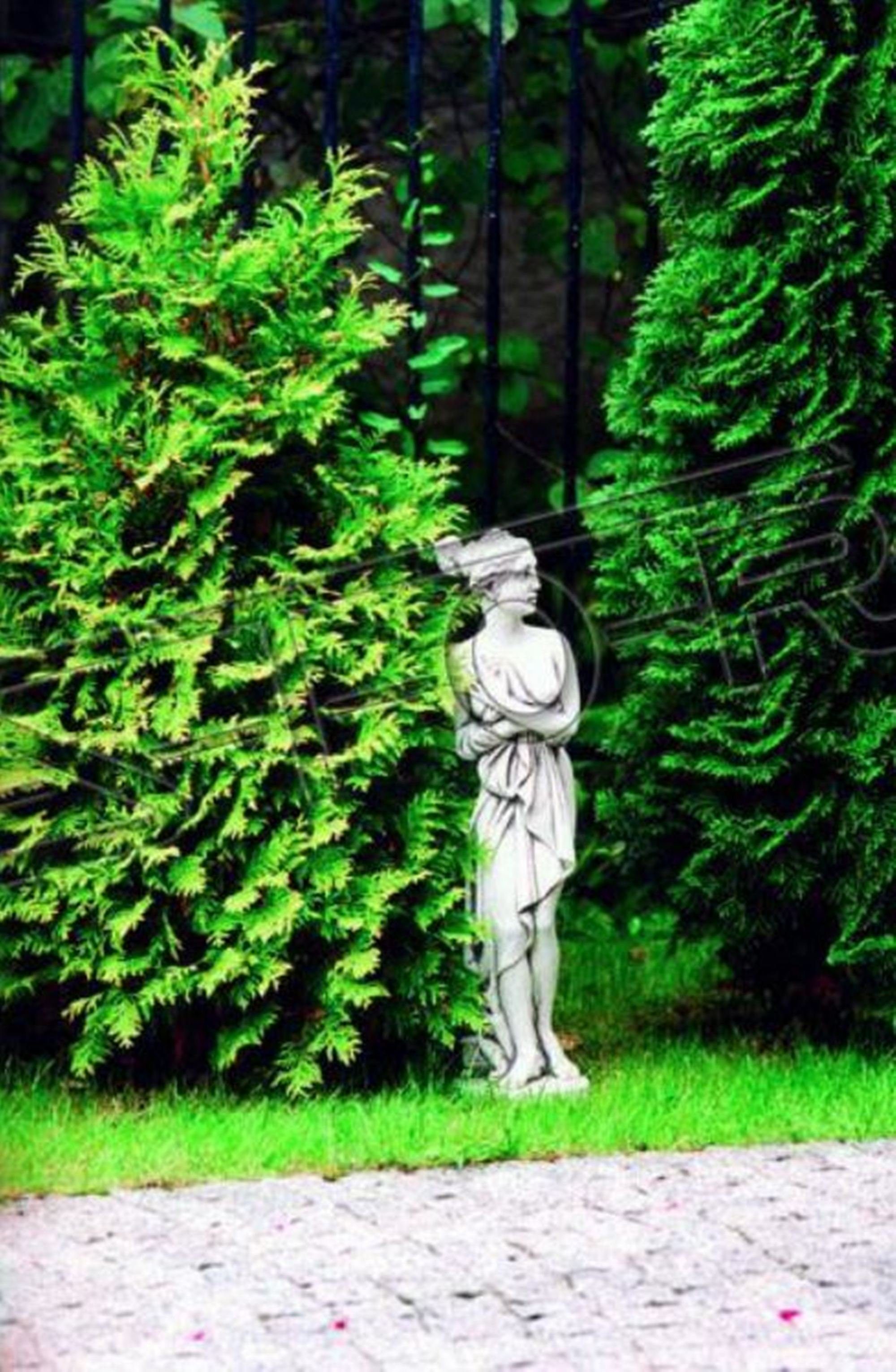 JVmoebel Skulptur Garten Dekoration Frau 60cm Terrasse Stein Figuren Deko Statue